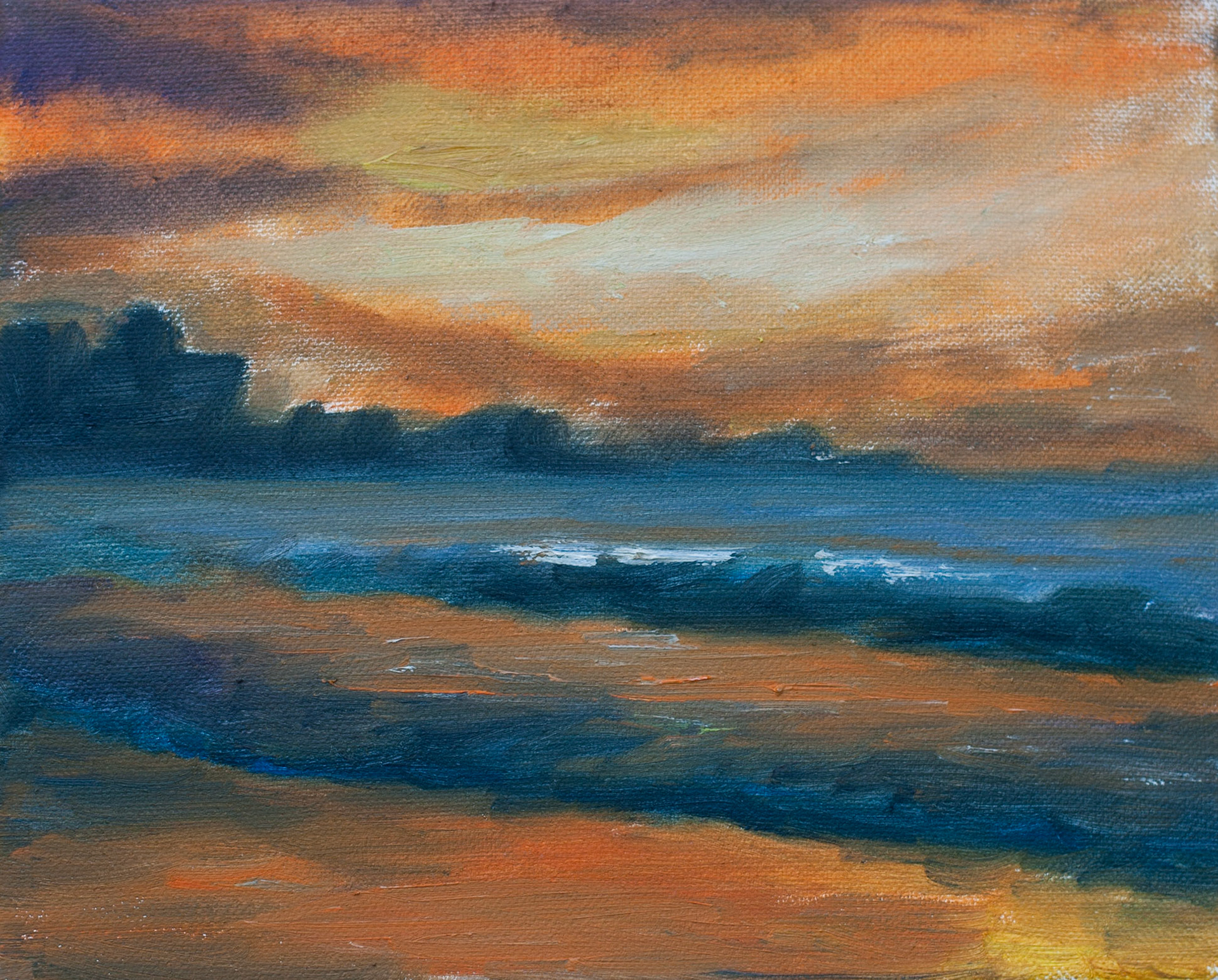 Oil on canvas, 12 x 8 in.