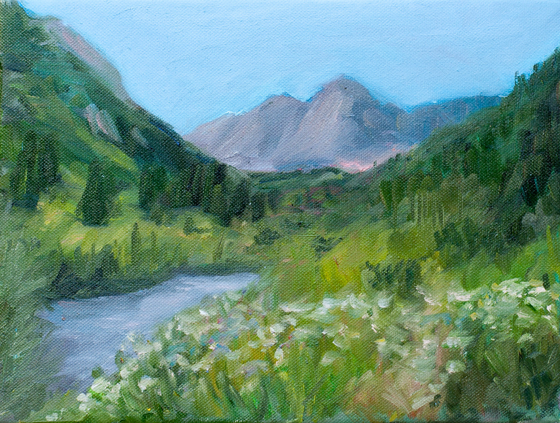 Oil on canvas, 12 x 9 in.