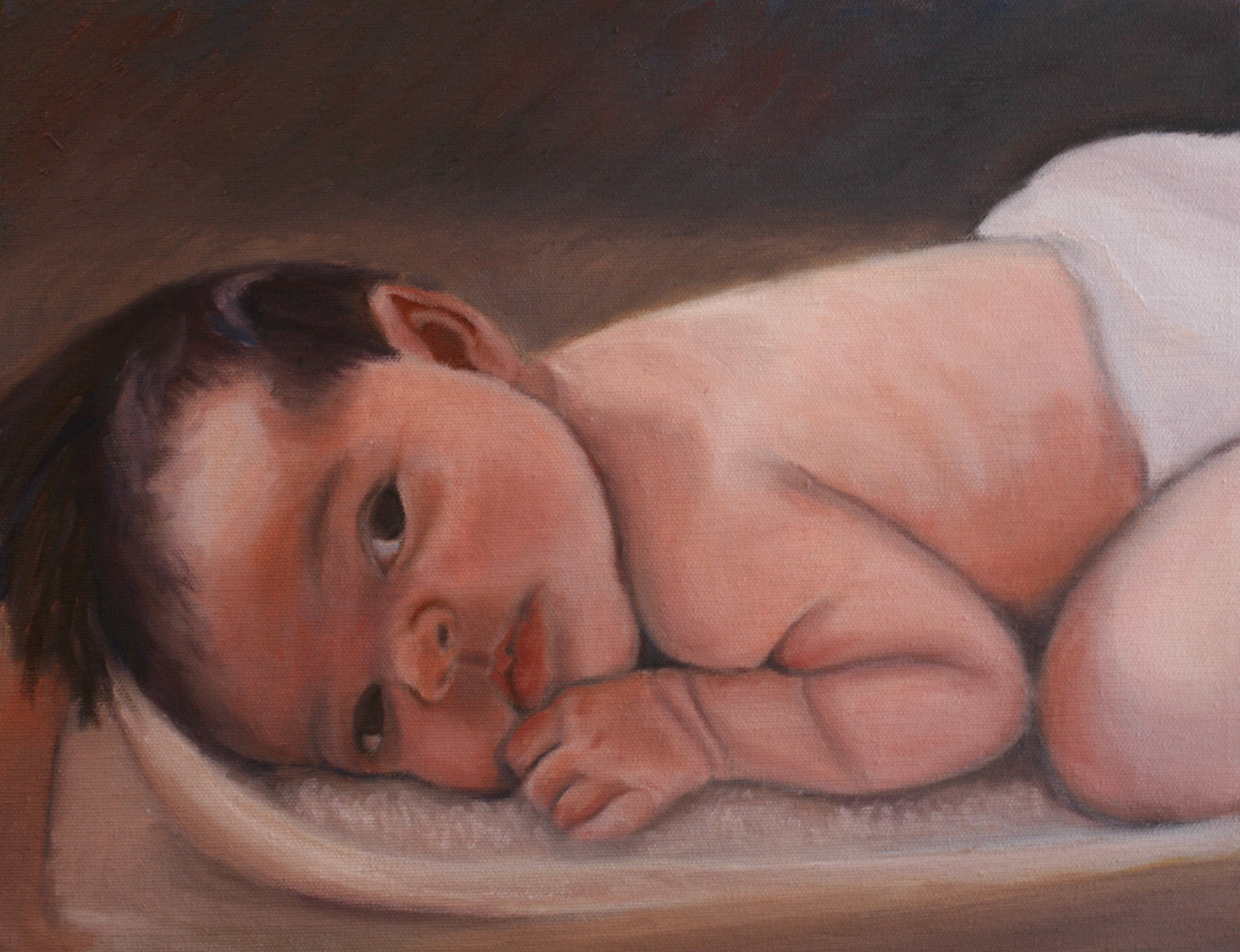 Oil on canvas, 14 x 11 in.