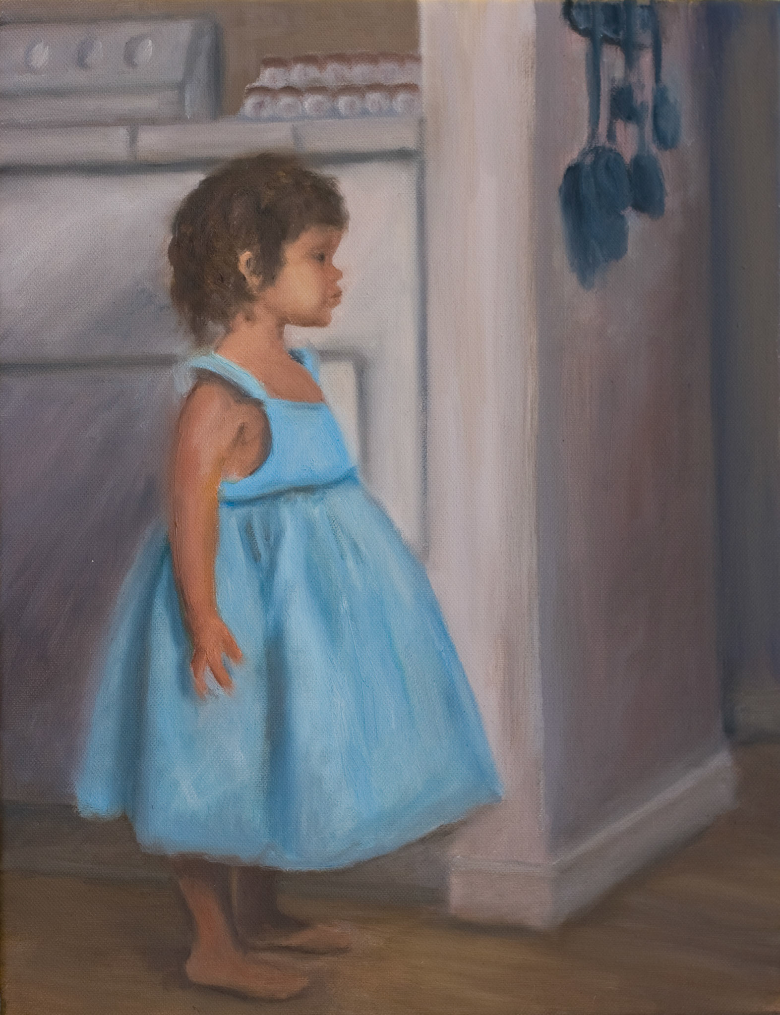 Young Girl in the Kitchen