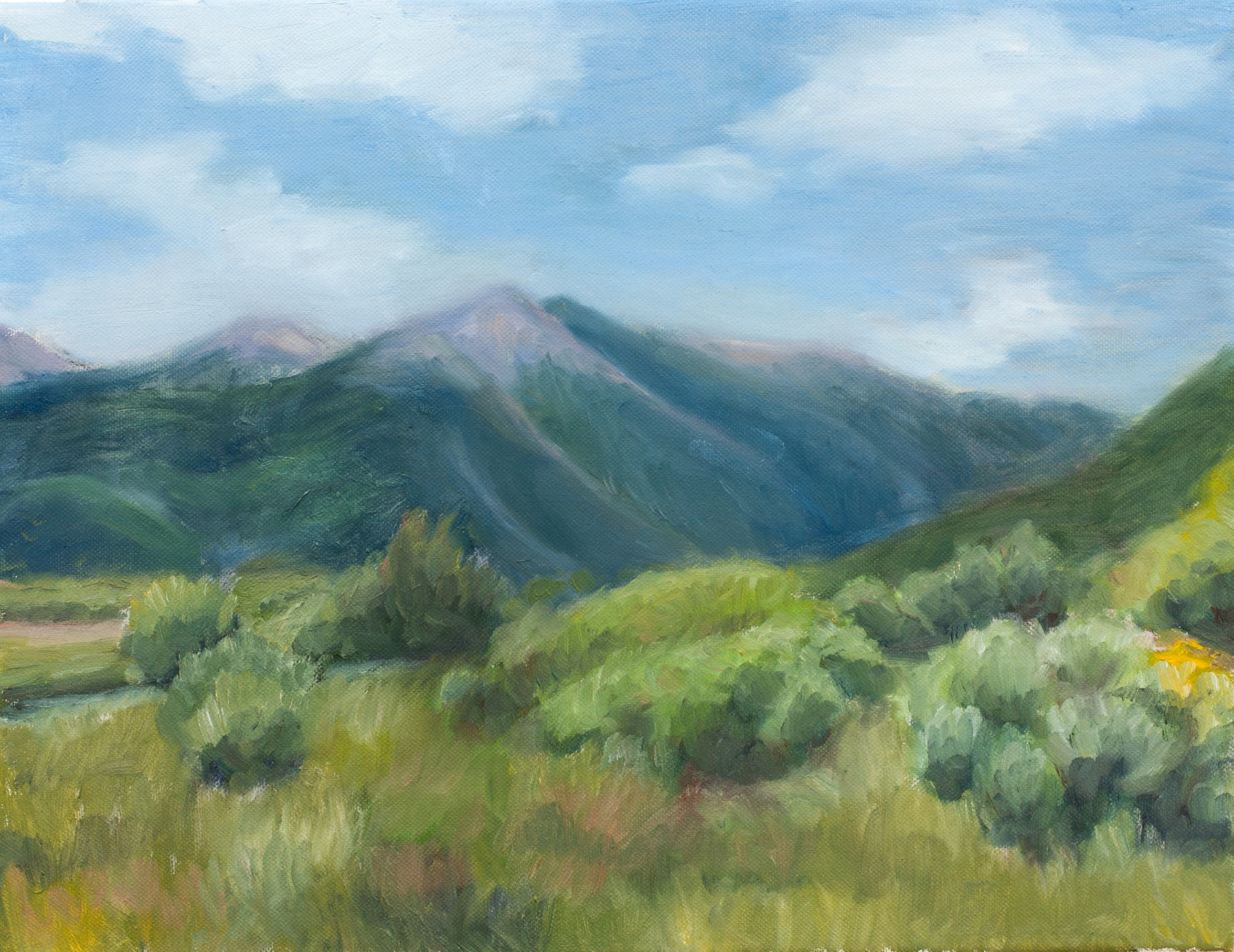 Oil on canvas, 18 x 14 in.