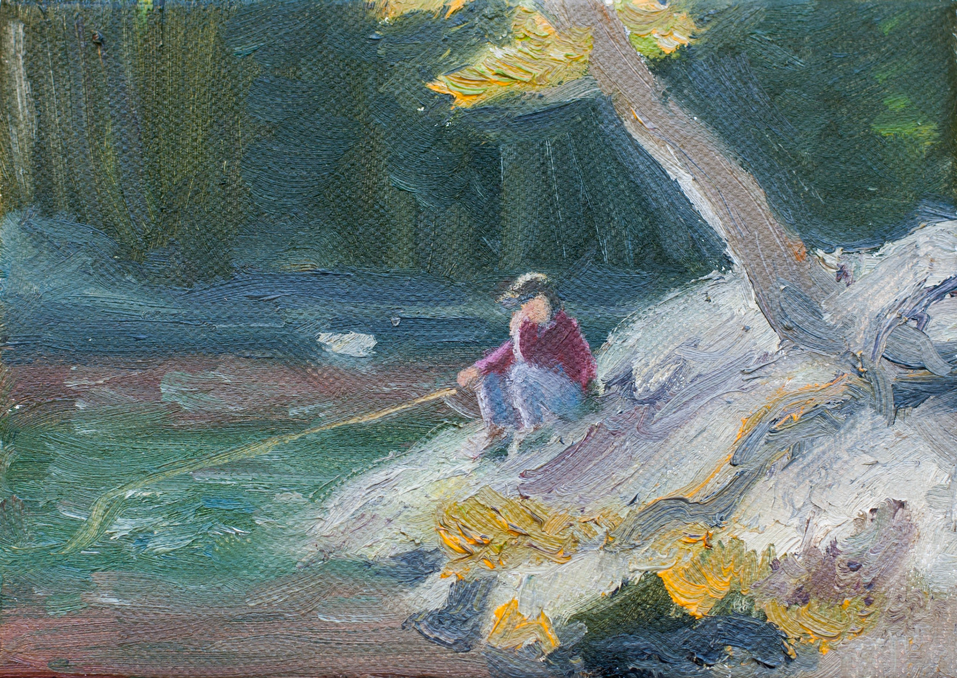 Oil on canvas, 7 x 5 in.