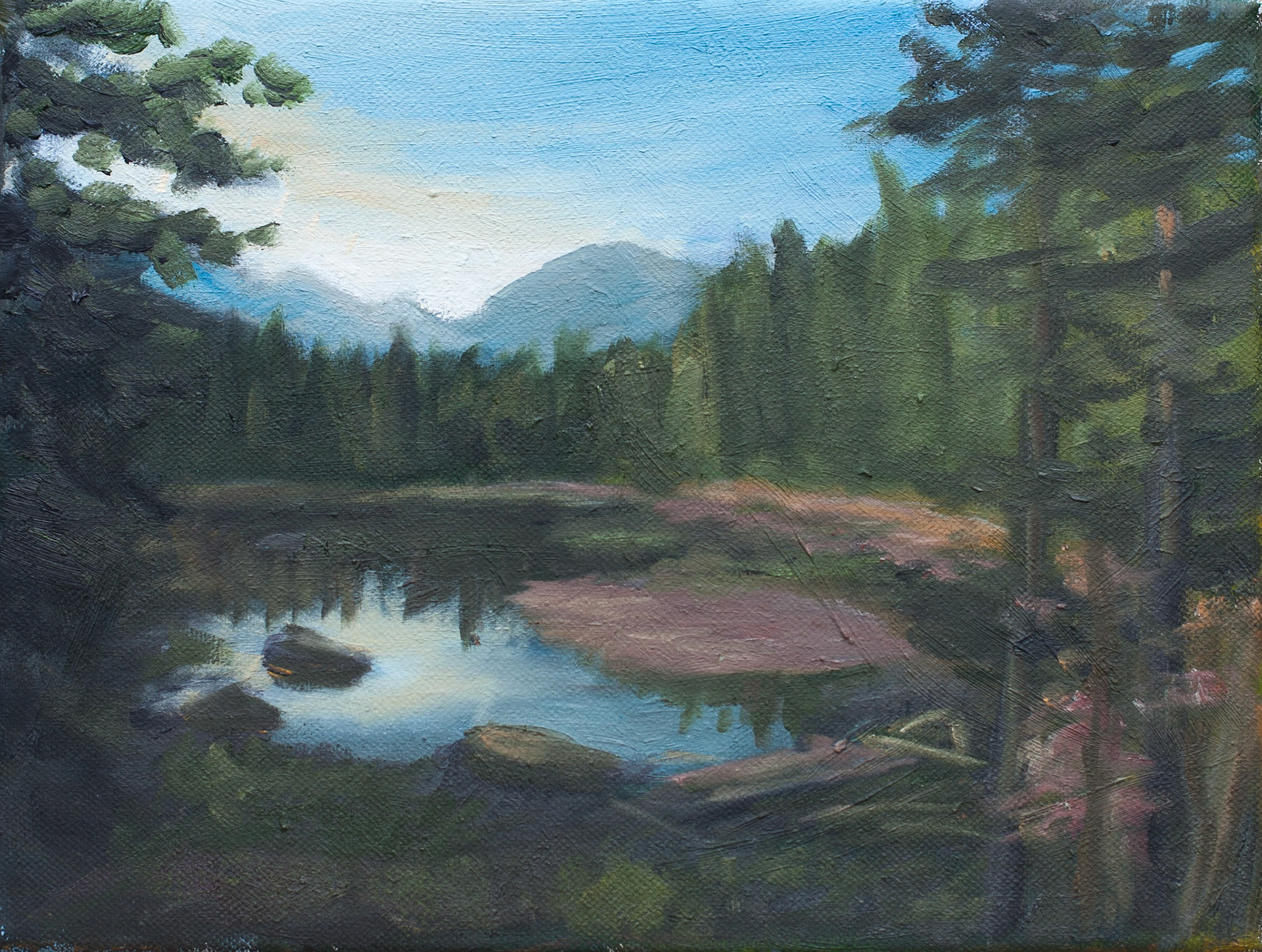 Oil on canvas, 12 x 9 in.