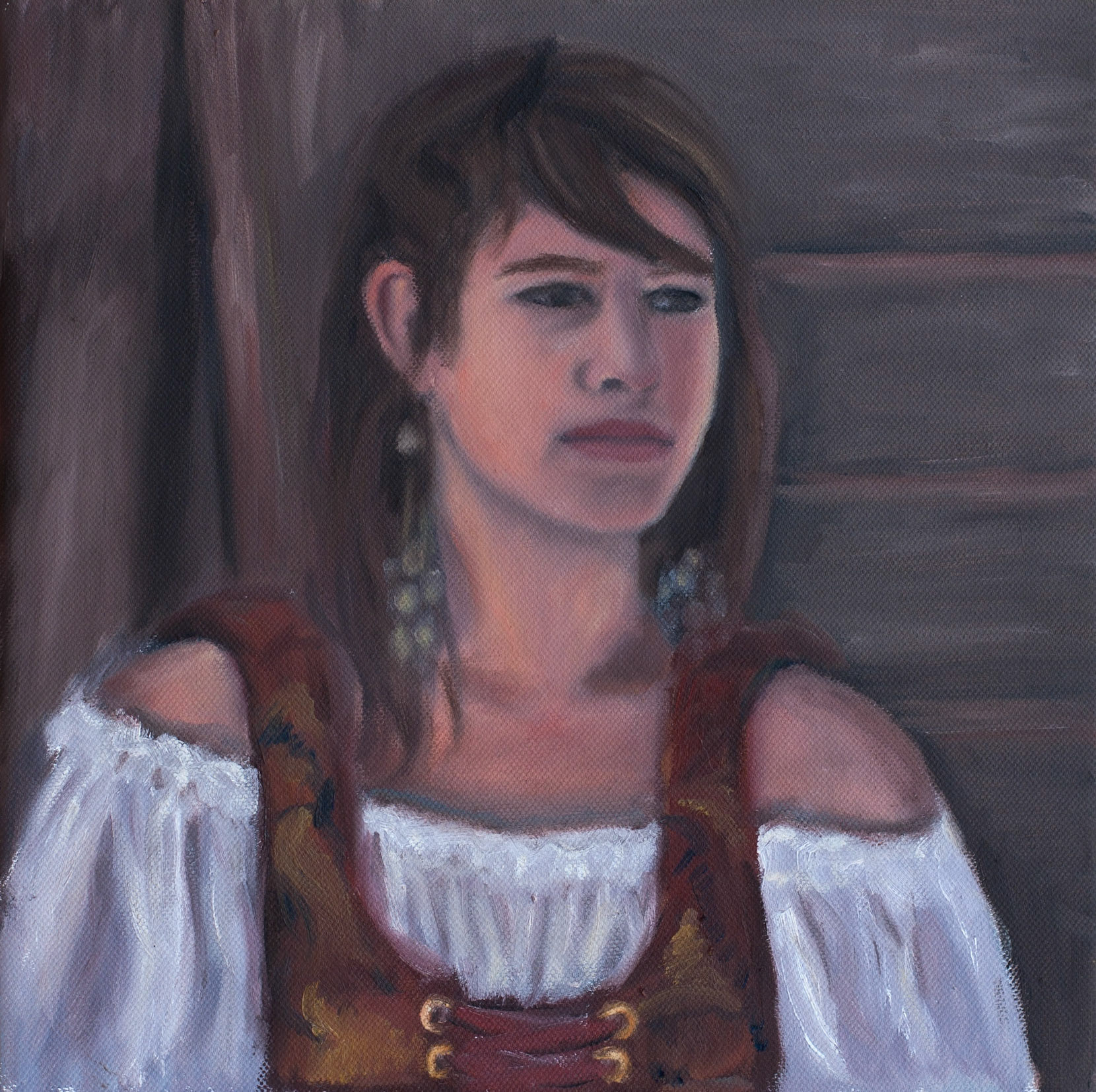 Oil on canvas, 12 x 12 in.