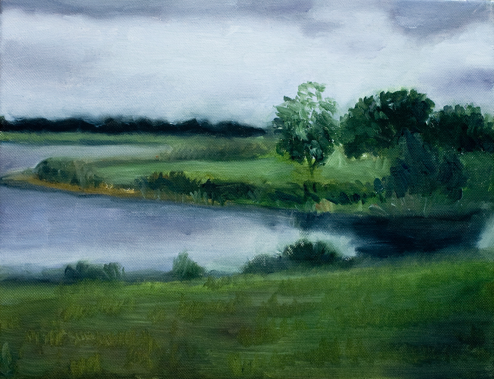 Oil on canvas, 14 x 11 in.