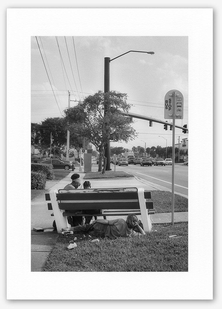 Steve Hanson photography. Bus stop, Florida, USA.