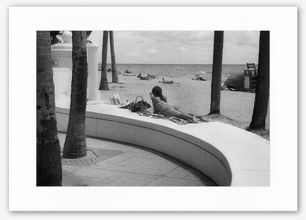 Steve Hanson photography. Young woman by the beach, Florida, USA.