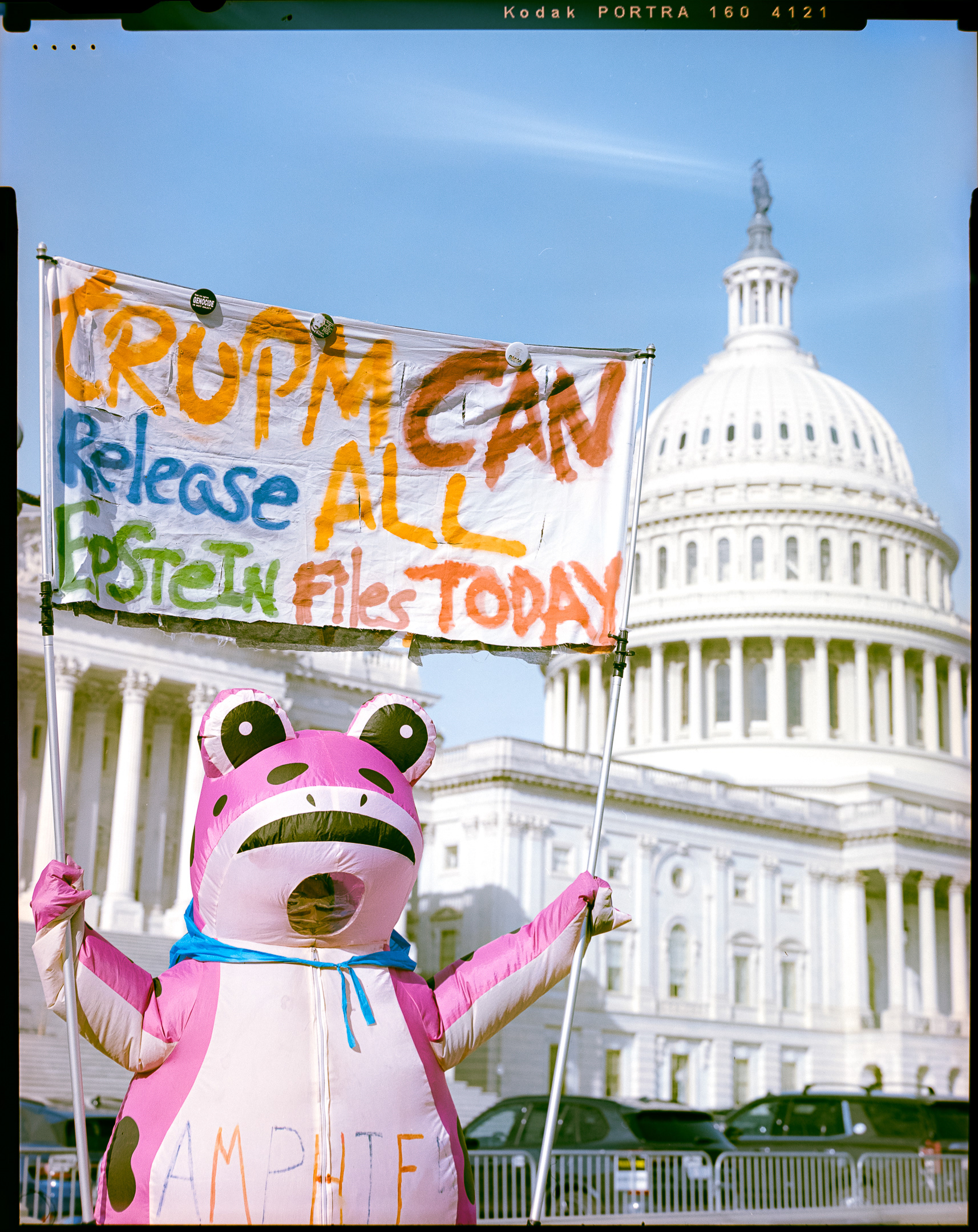 Epstein survivor press conference outside US Capitol Building