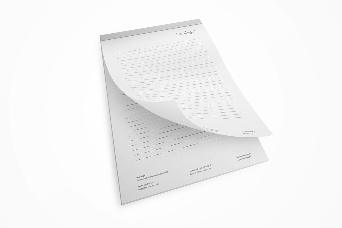 Beispiel für Corporate Design im Kanzleimarketing