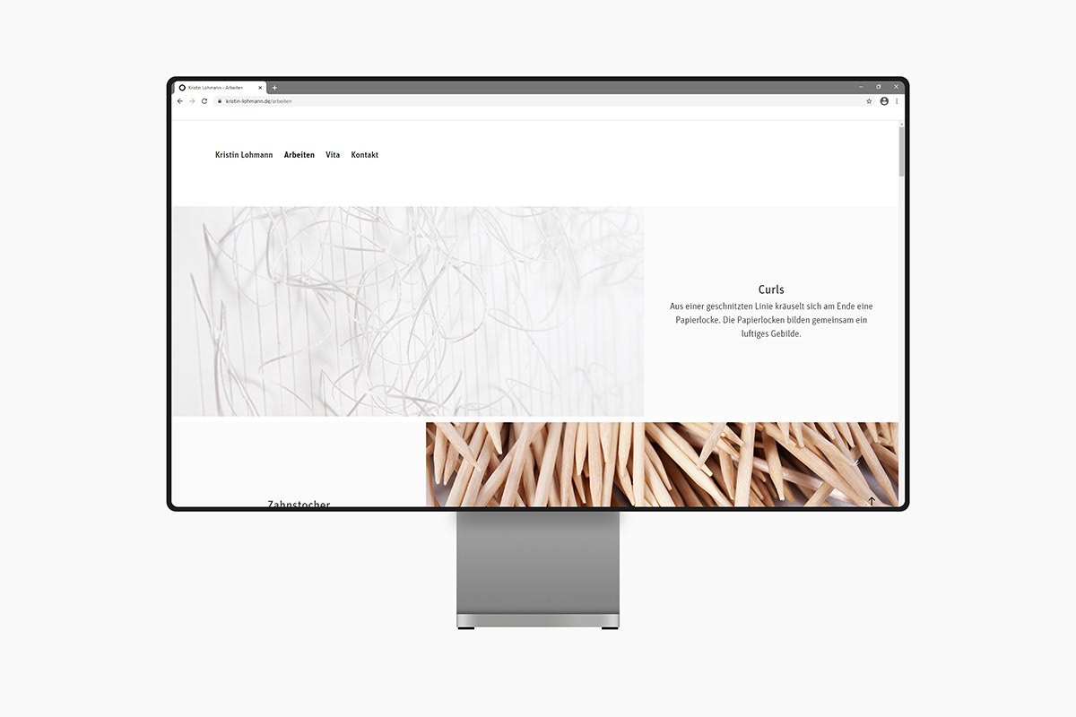 Beispiel für Webdesign Gestaltung