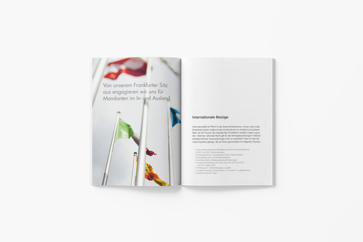Beispiel für Corporate Design Imagebroschüre