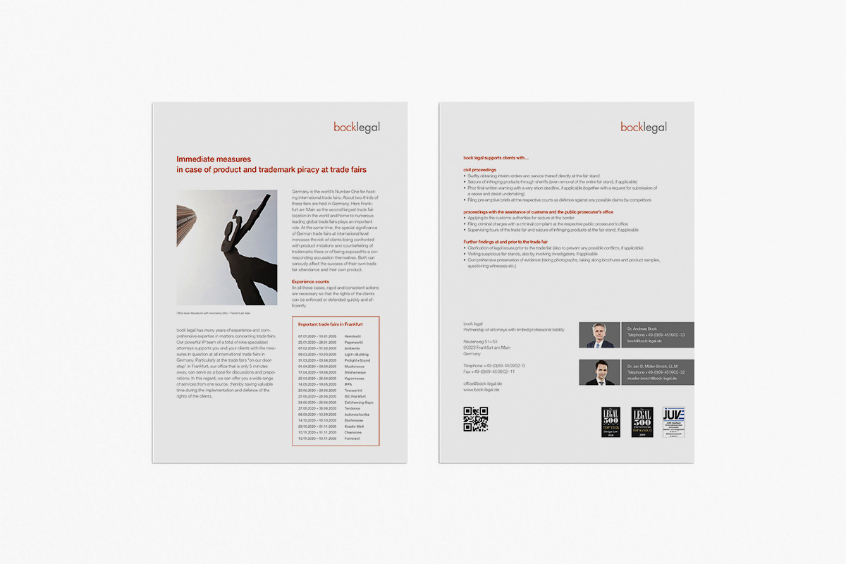 Beispiel für Corporate Design im Kanzleimarketing