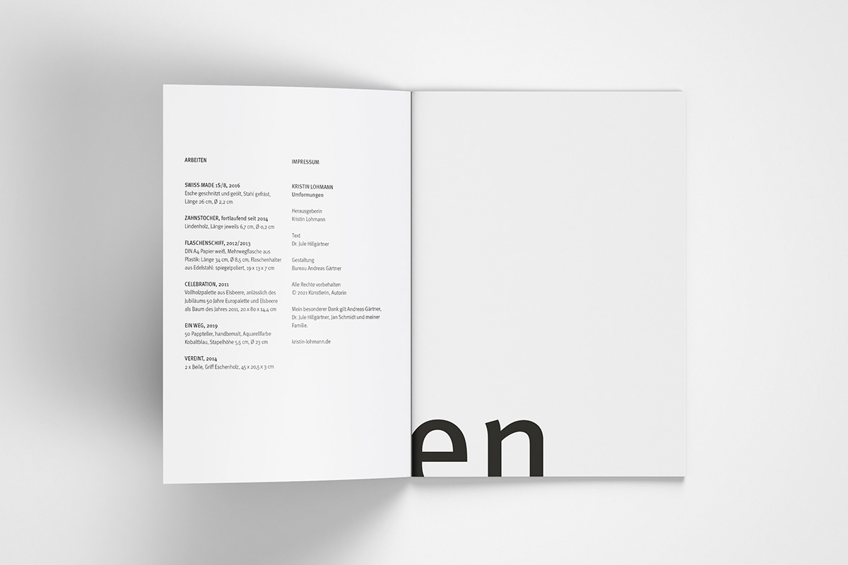 Beispiel für Grafikdesign und Broschüregestaltung