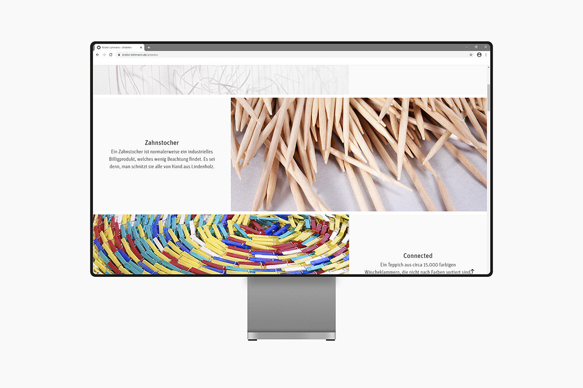 Beispiel für Webdesign Gestaltung