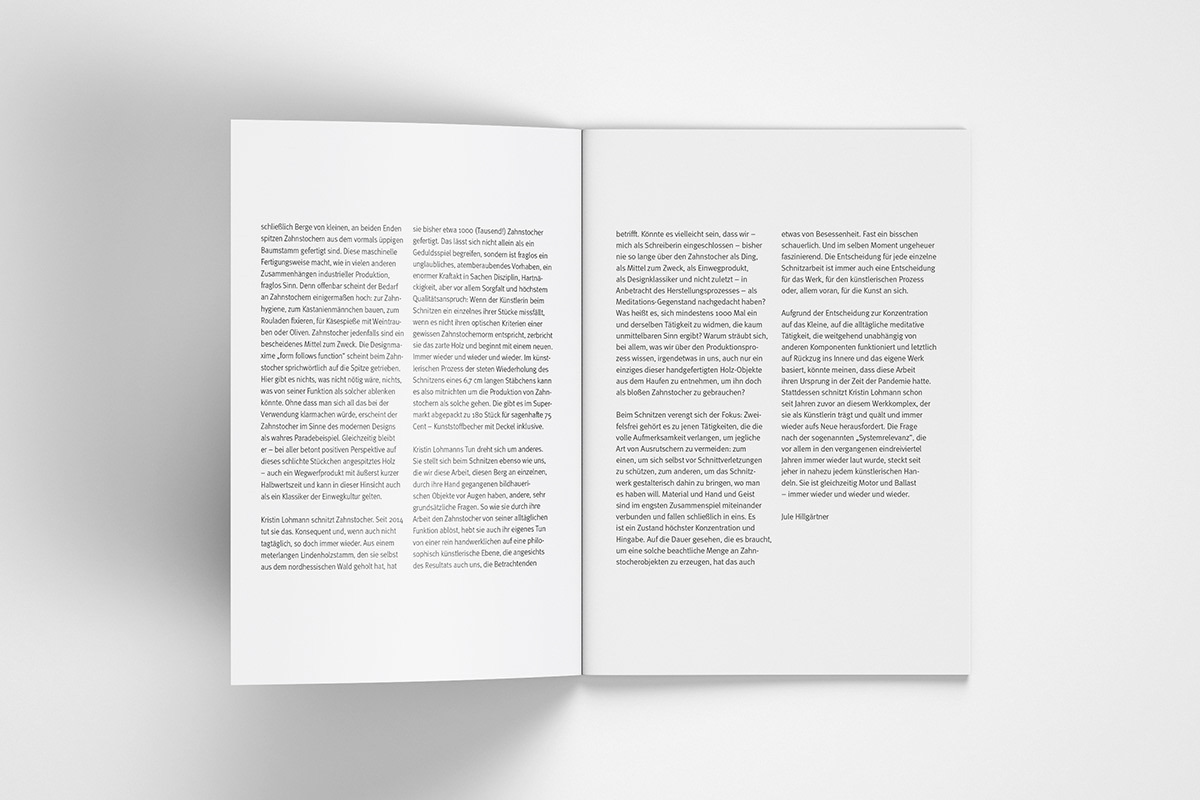 Beispiel für Grafikdesign und Broschüregestaltung