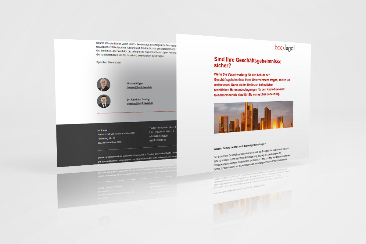 Beispiel für Corporate Design im Kanzleimarketing