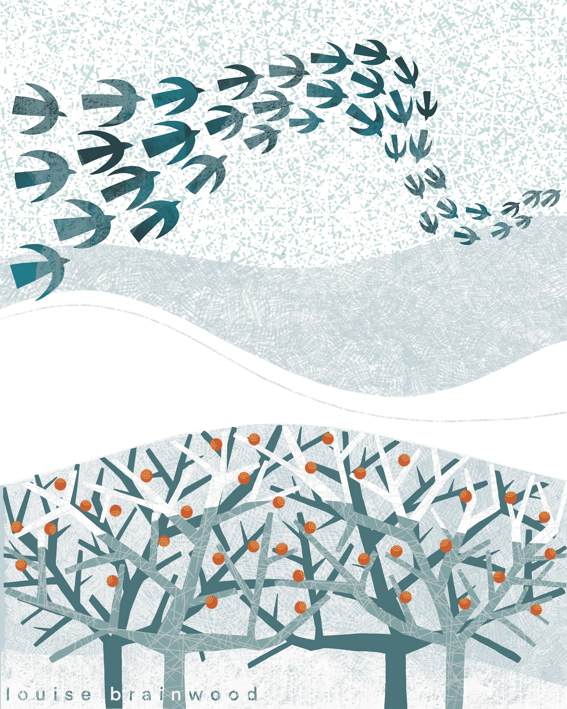 Over the Snow Fields - Winter Landscape