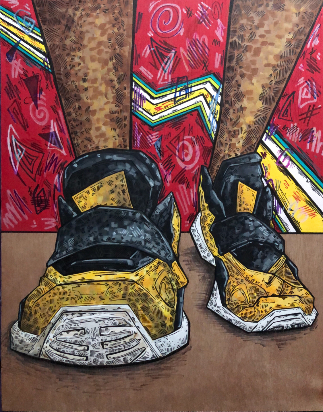Skye Johnson | Nike Air Max | Mixed medium | 11x16