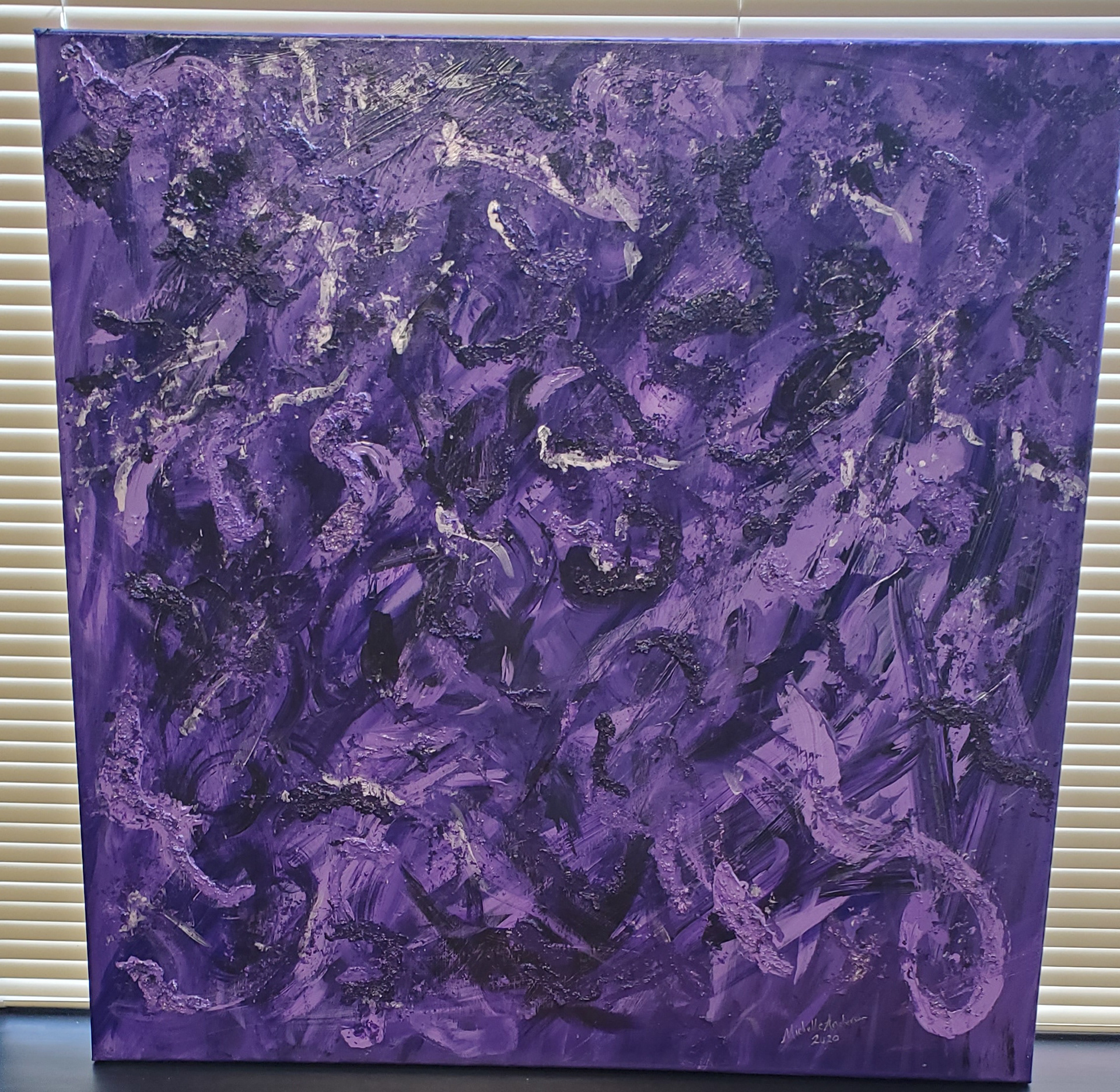 Michelle Anderson | Purple Puzzle | Painting