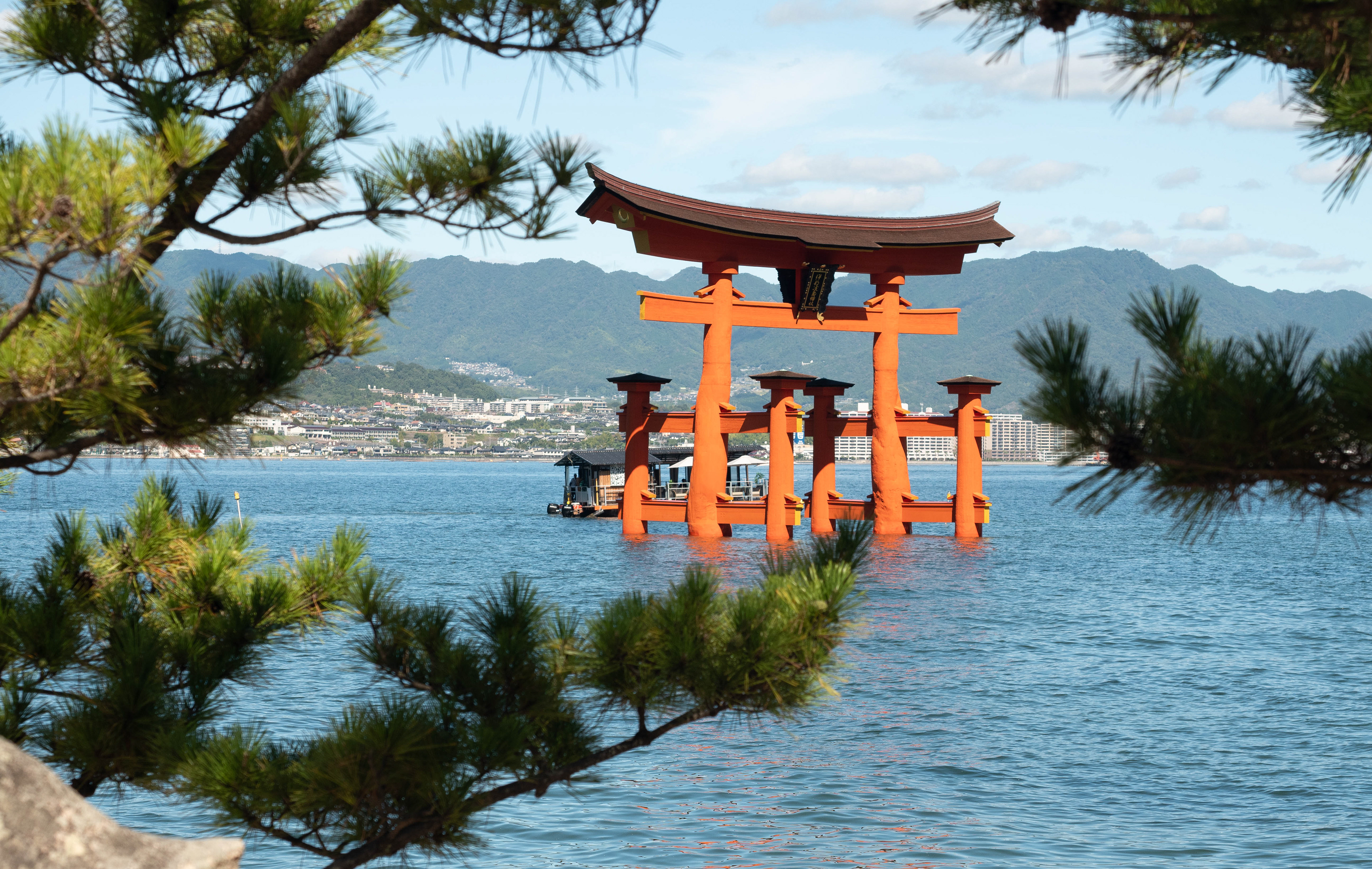 The tori gate from the shore