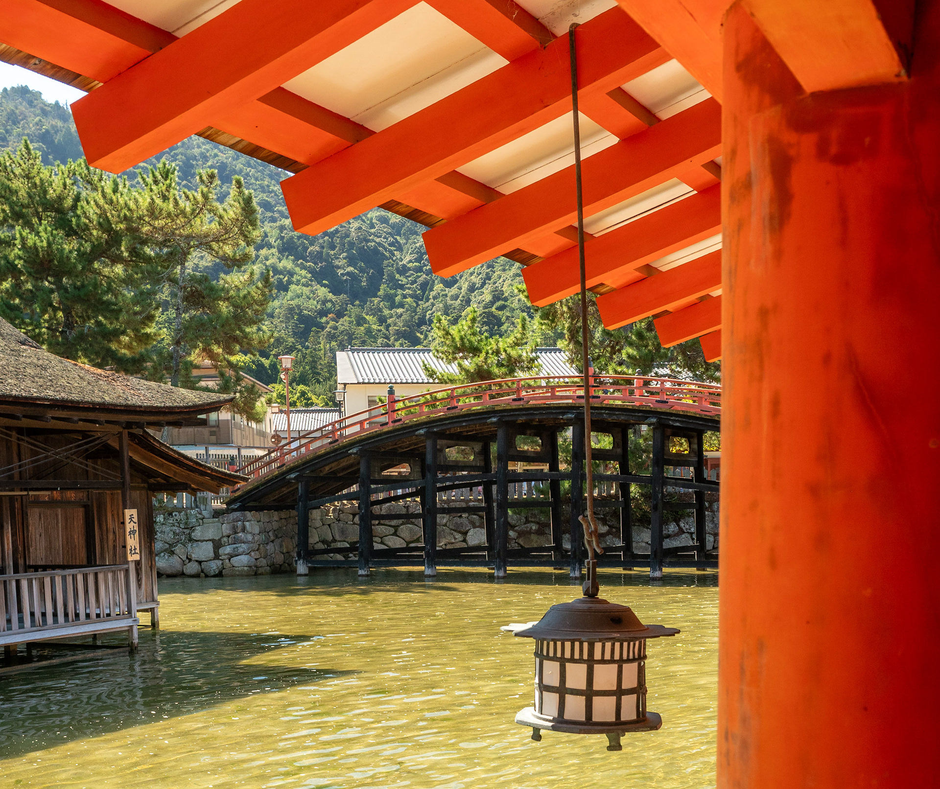 Bridge and lantern