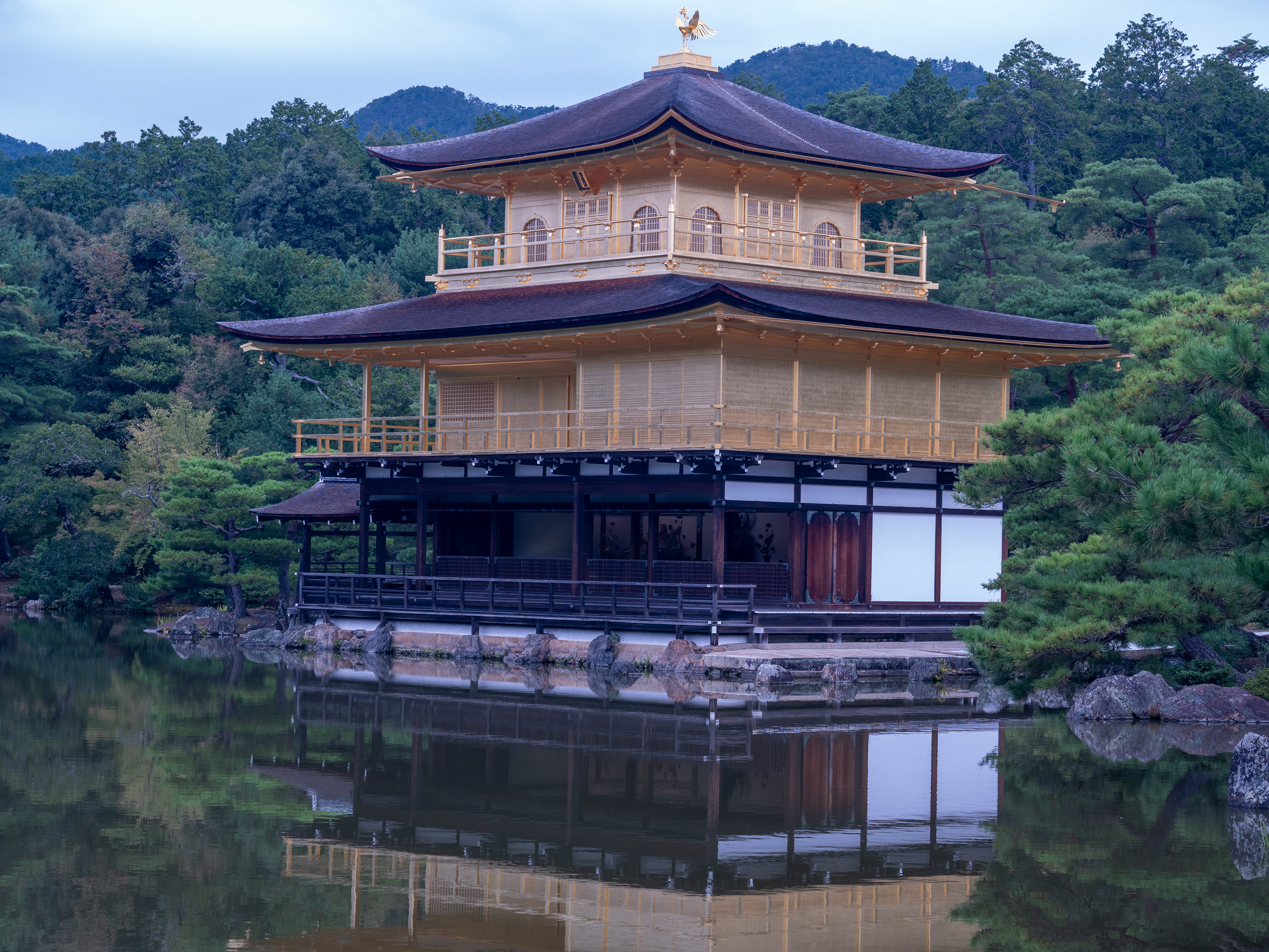 Its famous reflection in the water