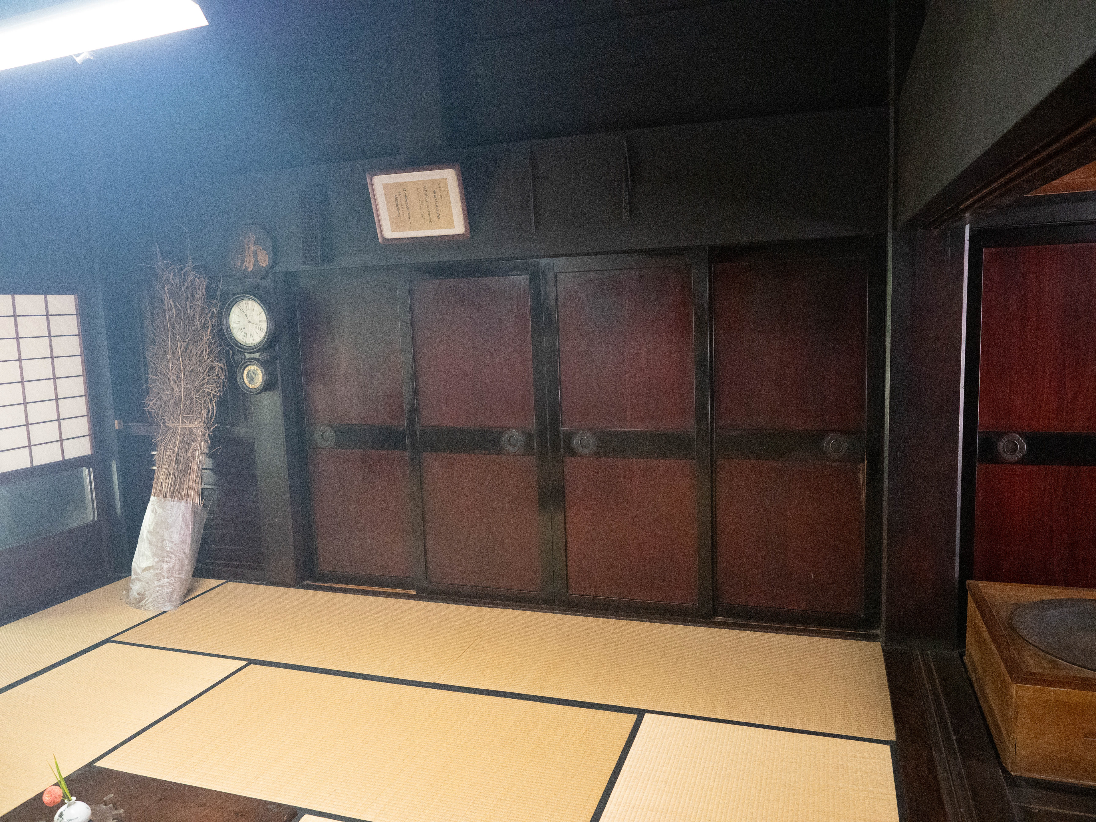 Beautiful panel doors in Iwase House