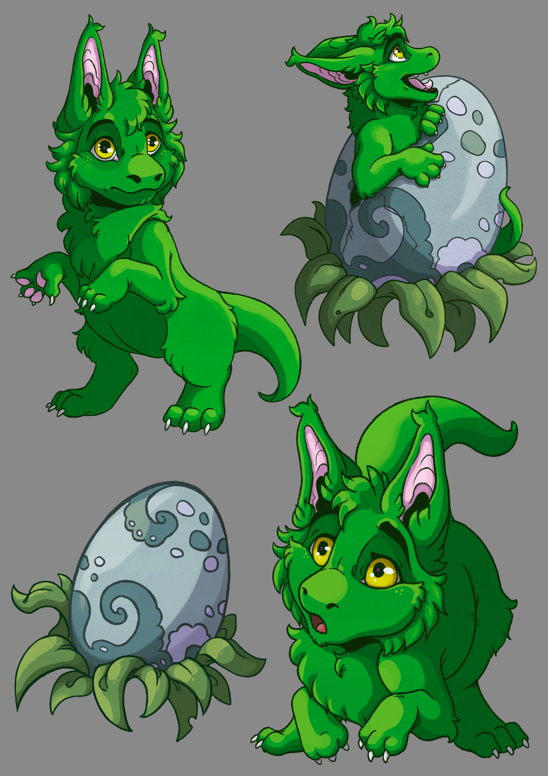 Little Dragon Kdoviproc designed for the book The Adventures of Mr. Tear and his little Dragon.