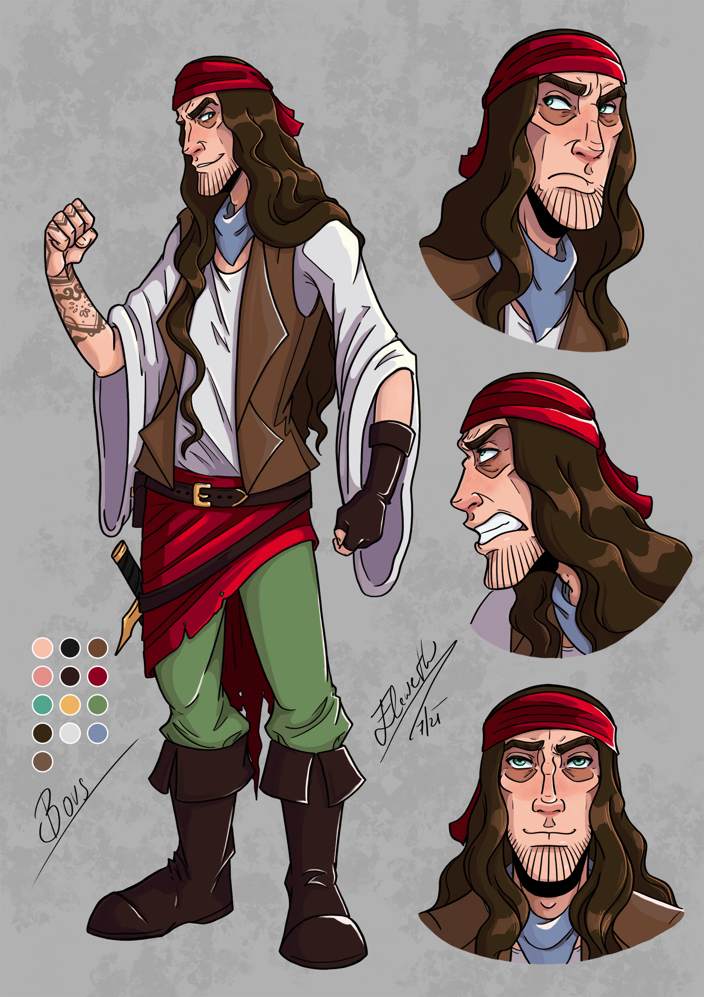 Bovs is young, very tall (203 cm) and skinny. It's very difficult for him to find the clothes that fit his figure, hence the oversize clothes.