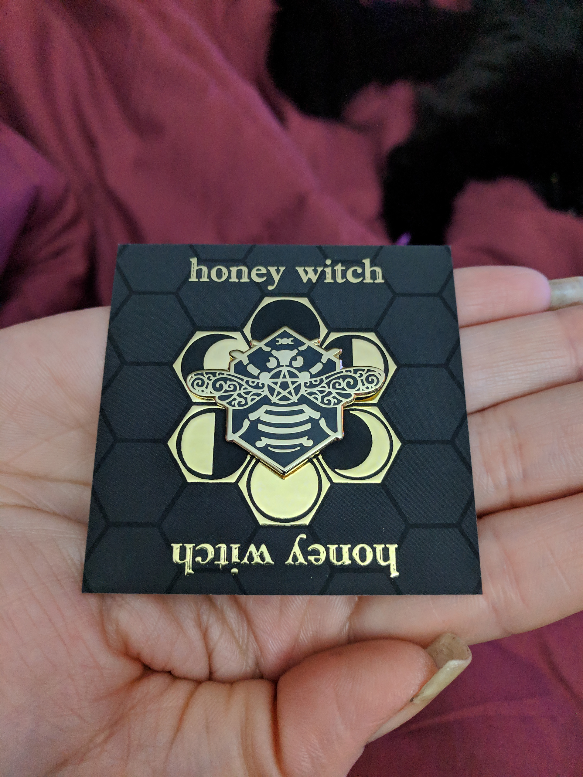 Honey Witch - Pentagram pin