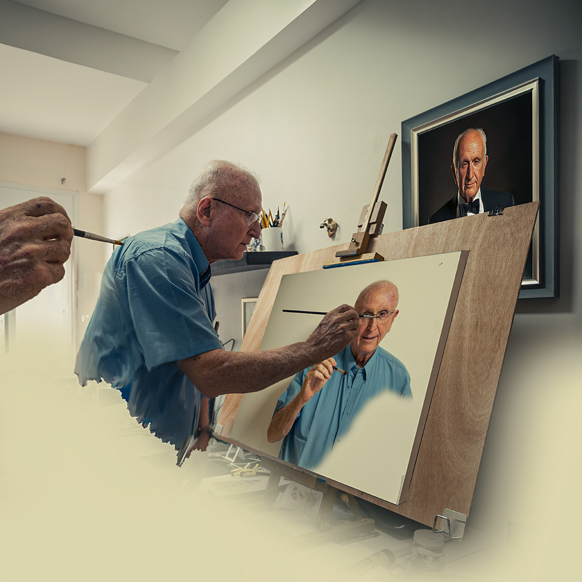 A Painter Painting A Painter