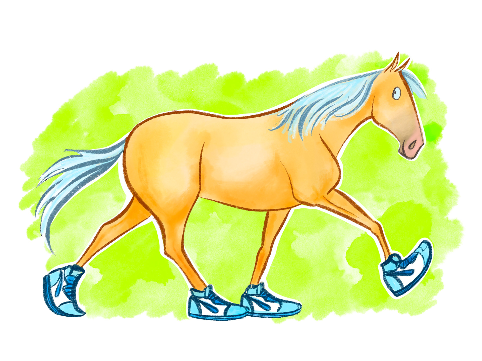 Tennis Shoe Walking Horse