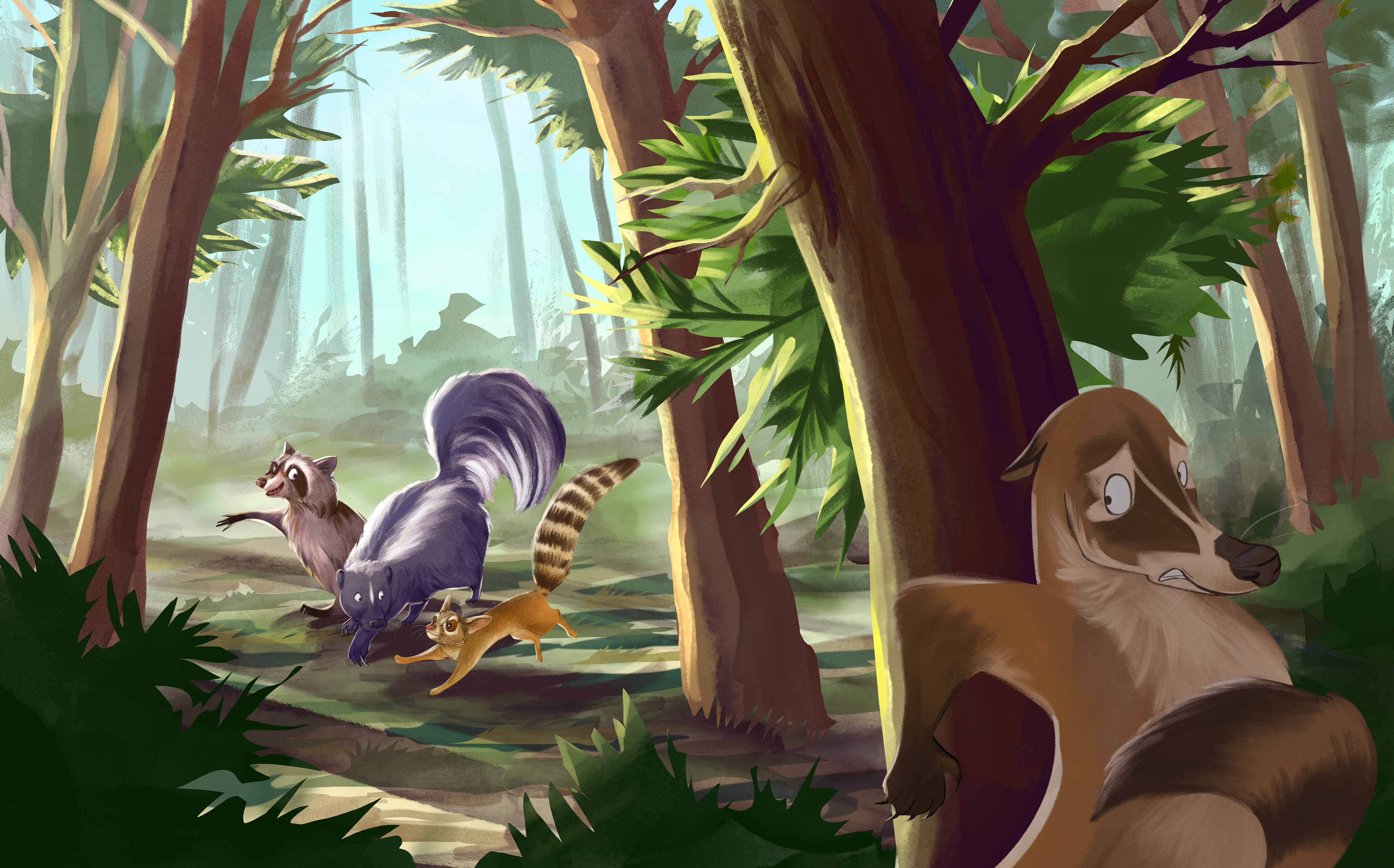 Raccoon, skunk, ringtail...COATI!