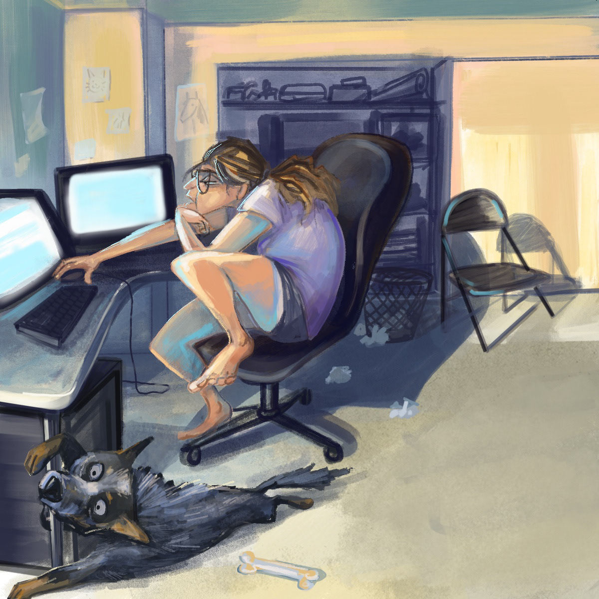 Covid Lockdown Home Office