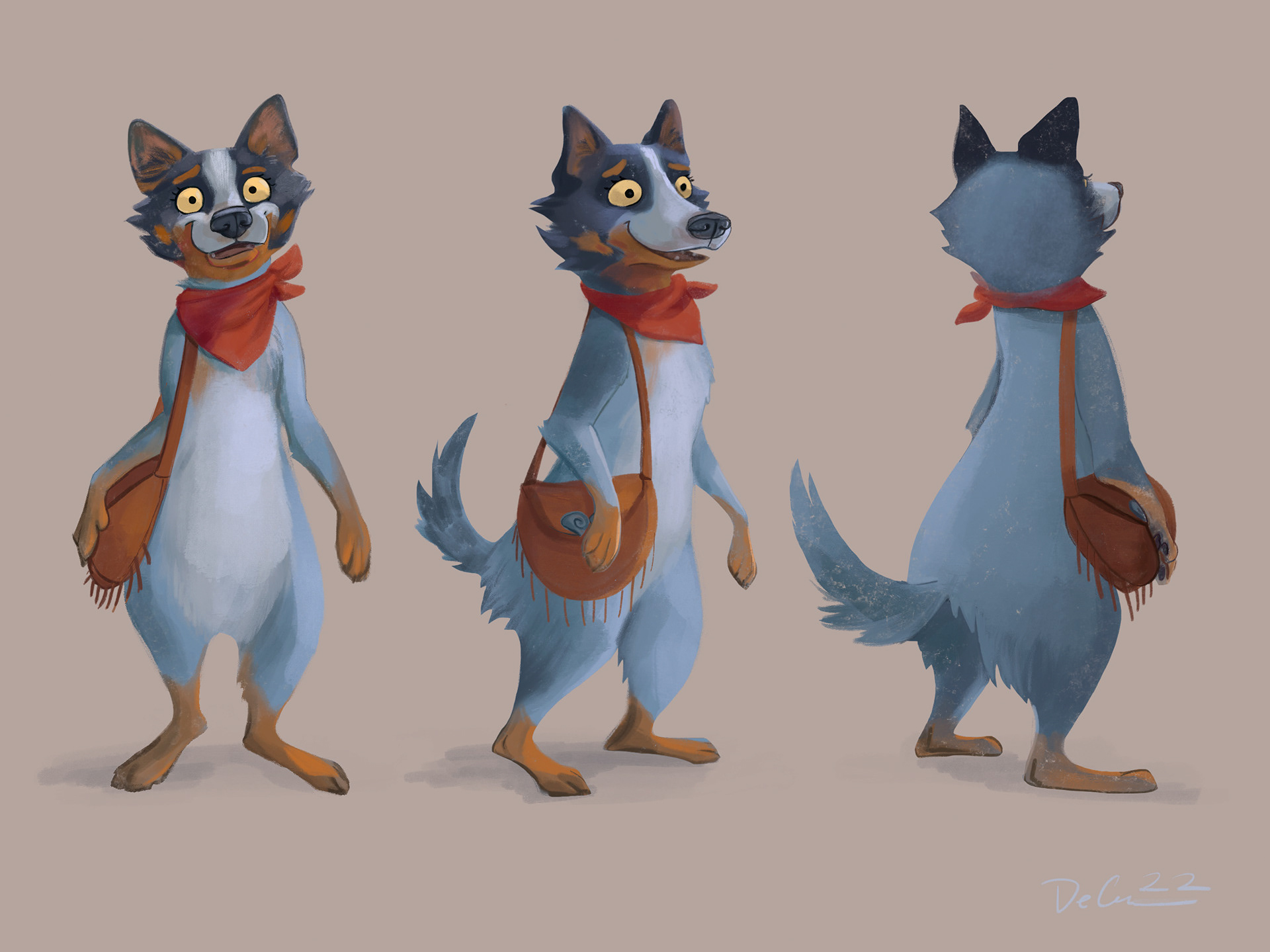 Blue Heeler Character Turnaround