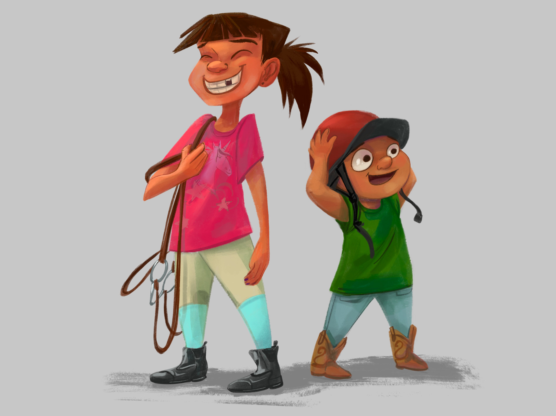 Horse Kids Character Designs