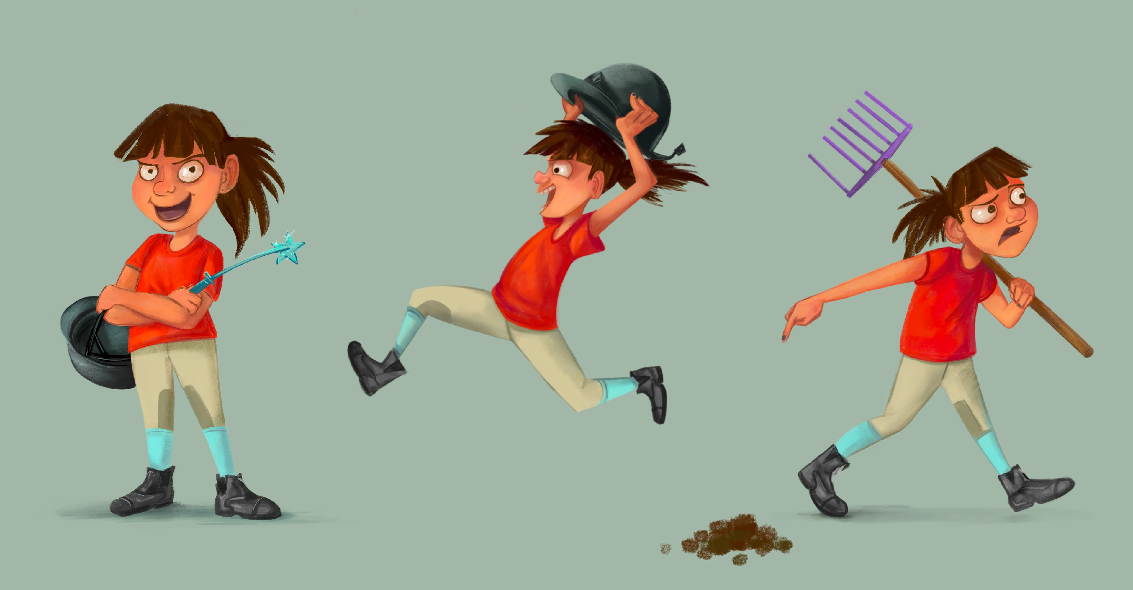 Horse Kids Character Designs