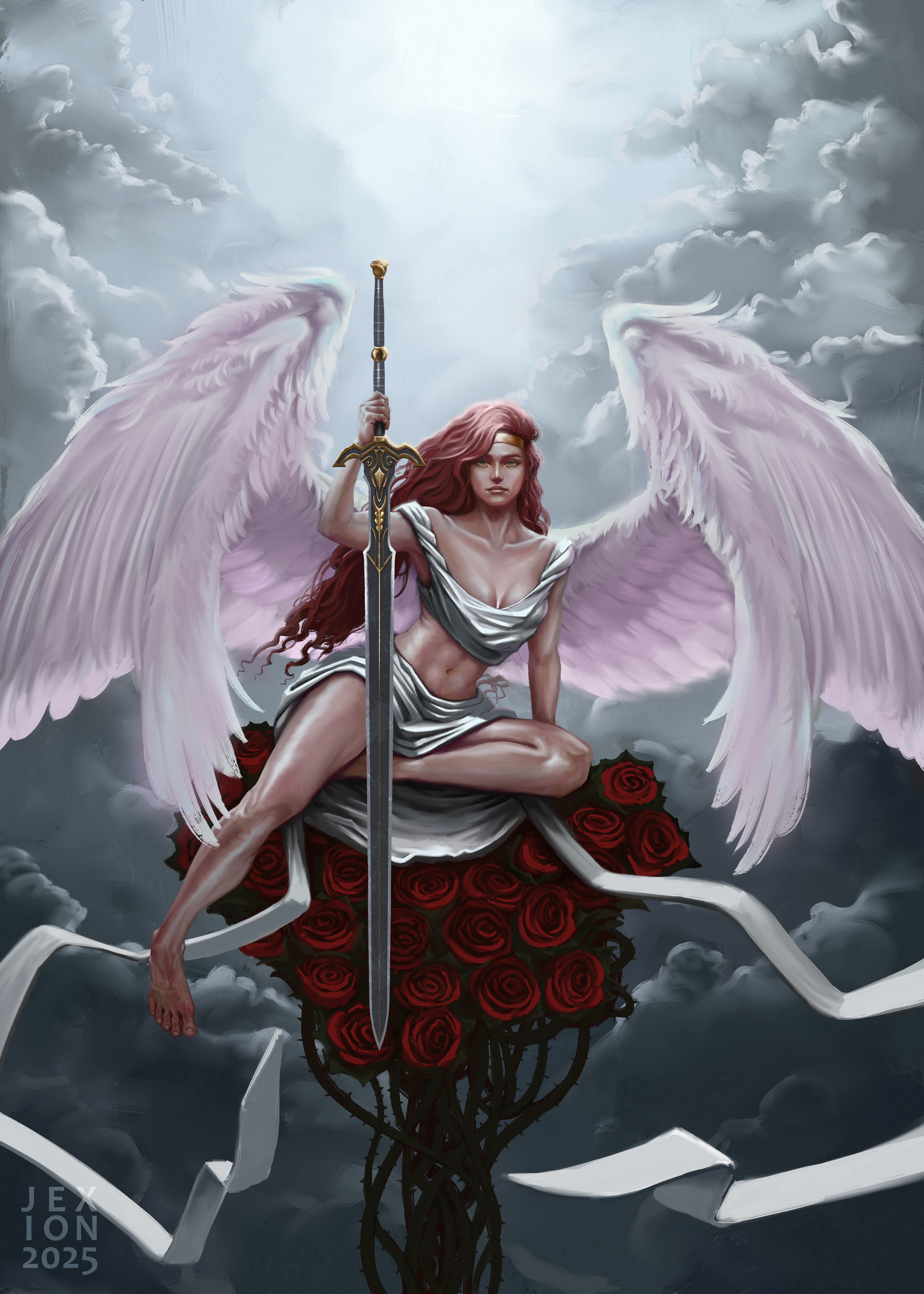 Zephi, Aasimar Paladin (Commission)
