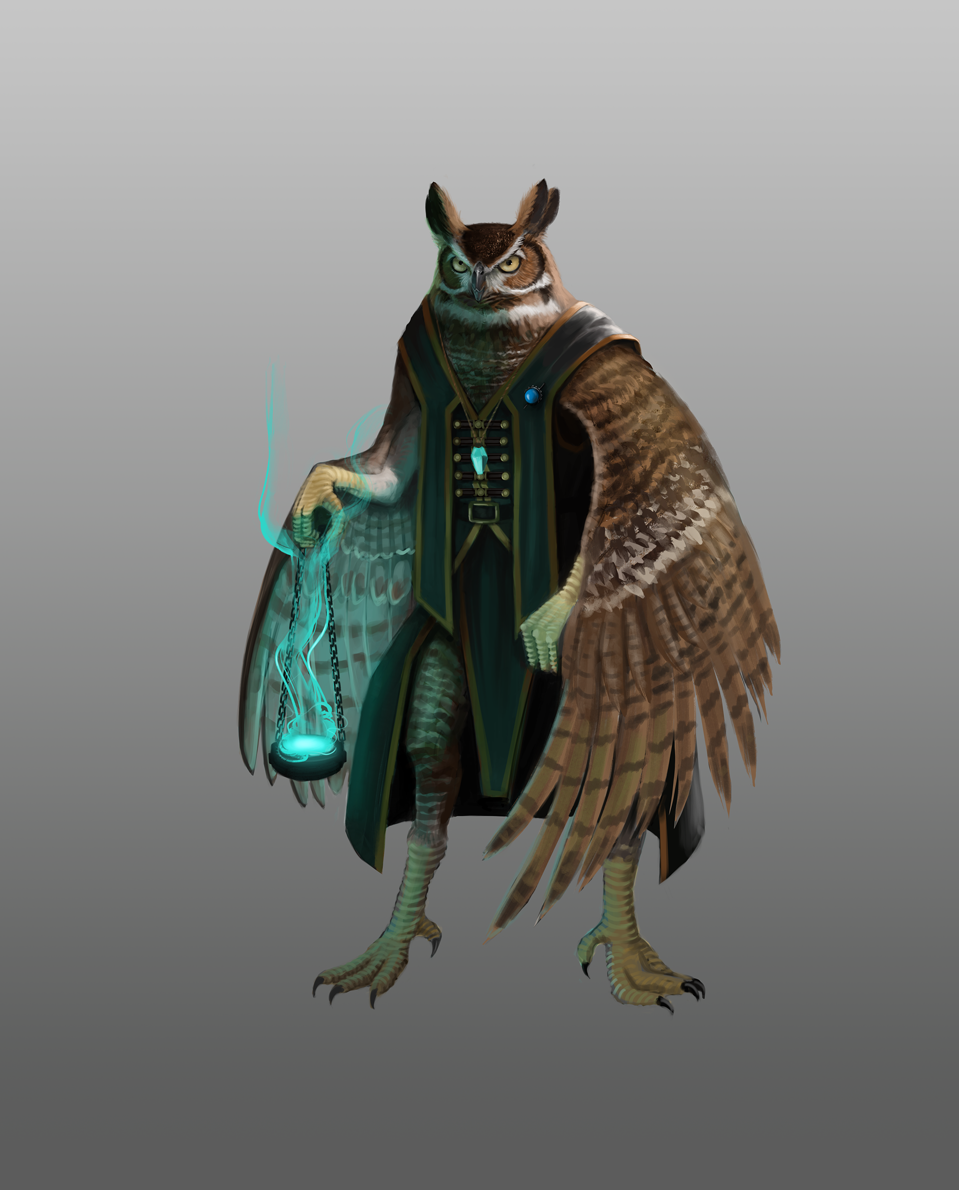 Wereowl Cleric Concept (Commission)