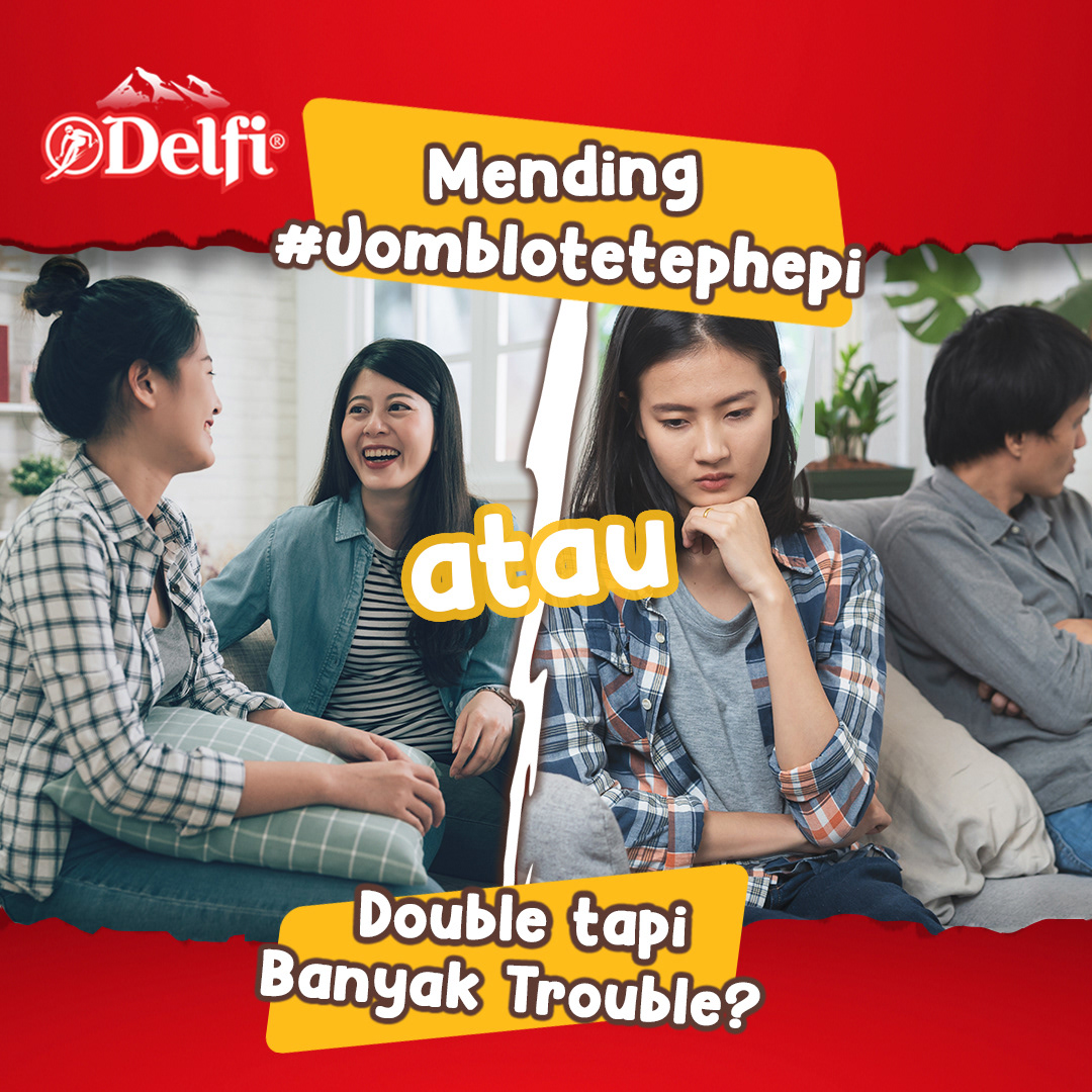 Social media content for the Delfi chocolate brand