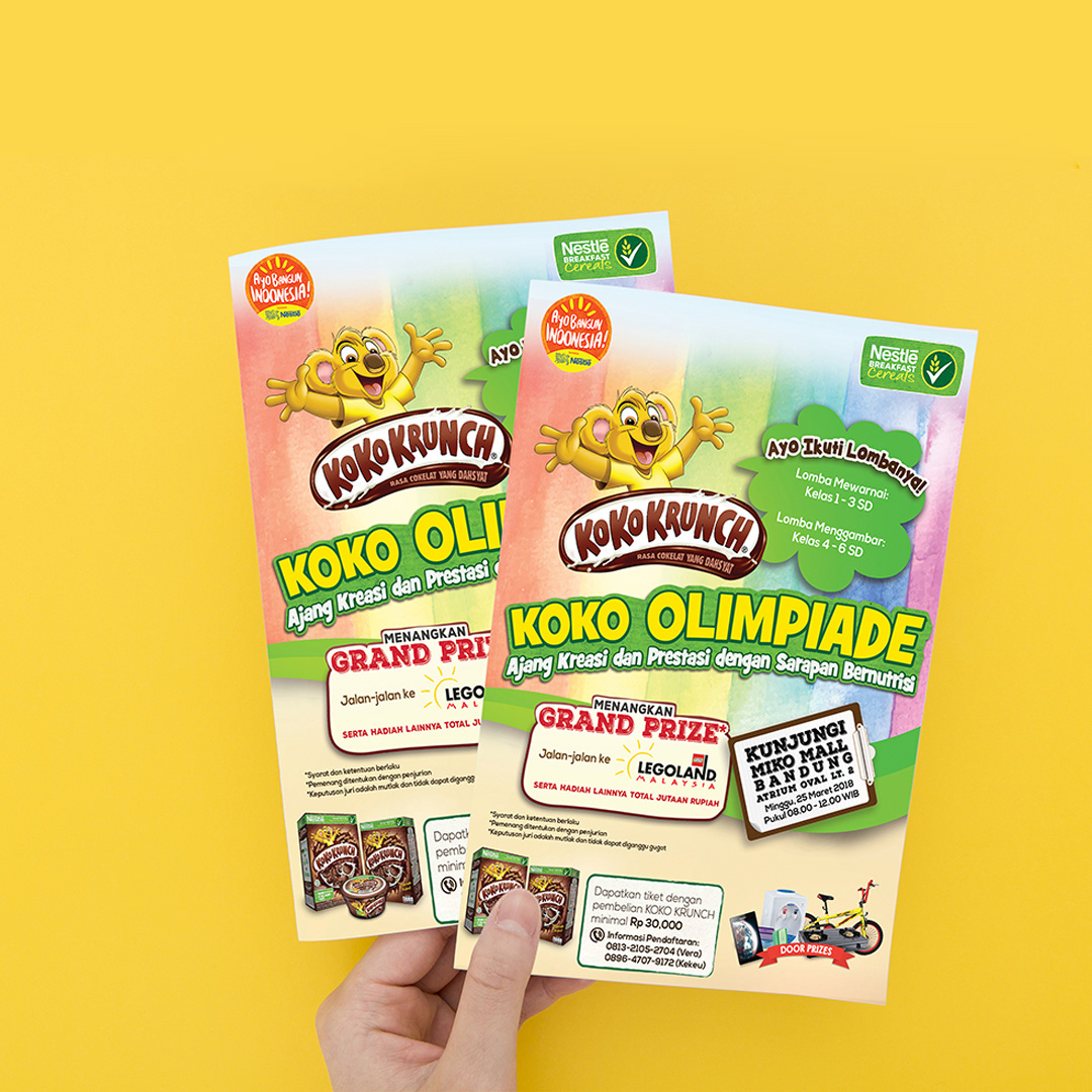 a competition campaign from Koko Krunch, Koko Olympiade 2018, an event of creation and achievement with a nutritious breakfast