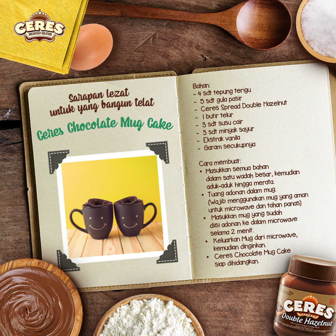 Social media content for Ceres chocolate brand