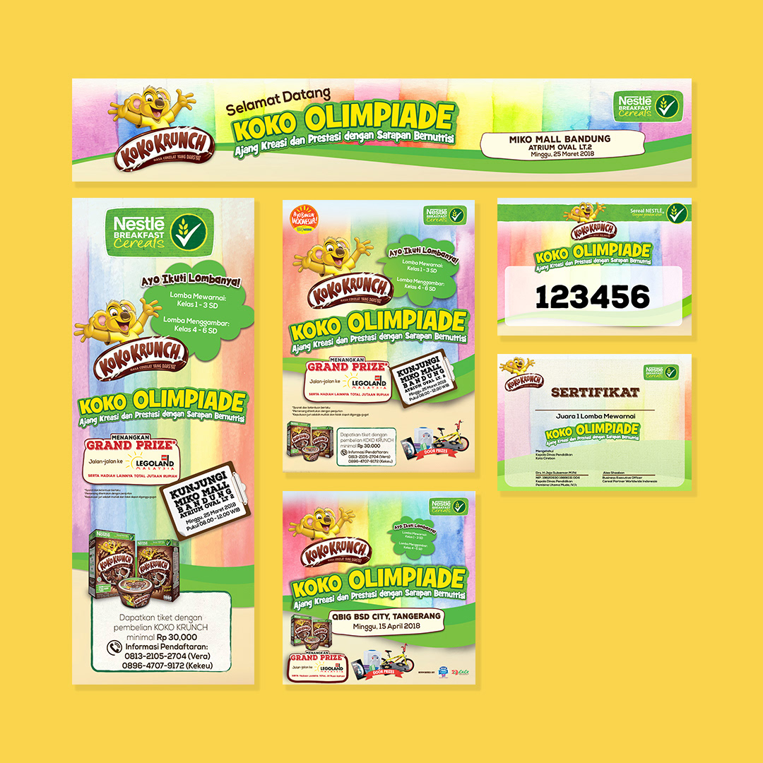 a competition campaign from Koko Krunch, Koko Olympiade 2018, an event of creation and achievement with a nutritious breakfast