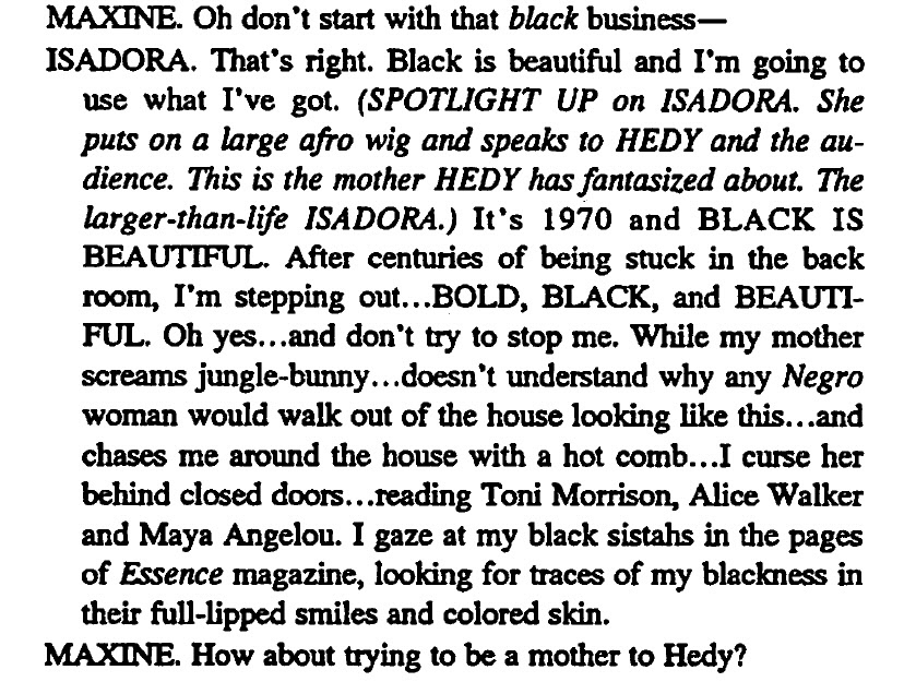 Excerpt from the play, Hedy Understands Anxiety