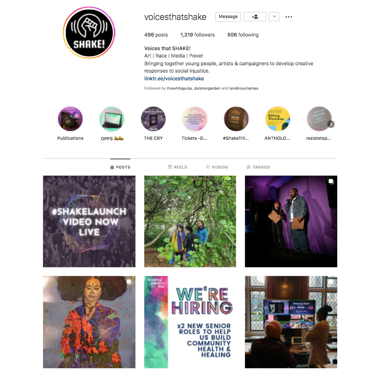 Voices That Shake! - Deborah Ajia Social Media Work - London