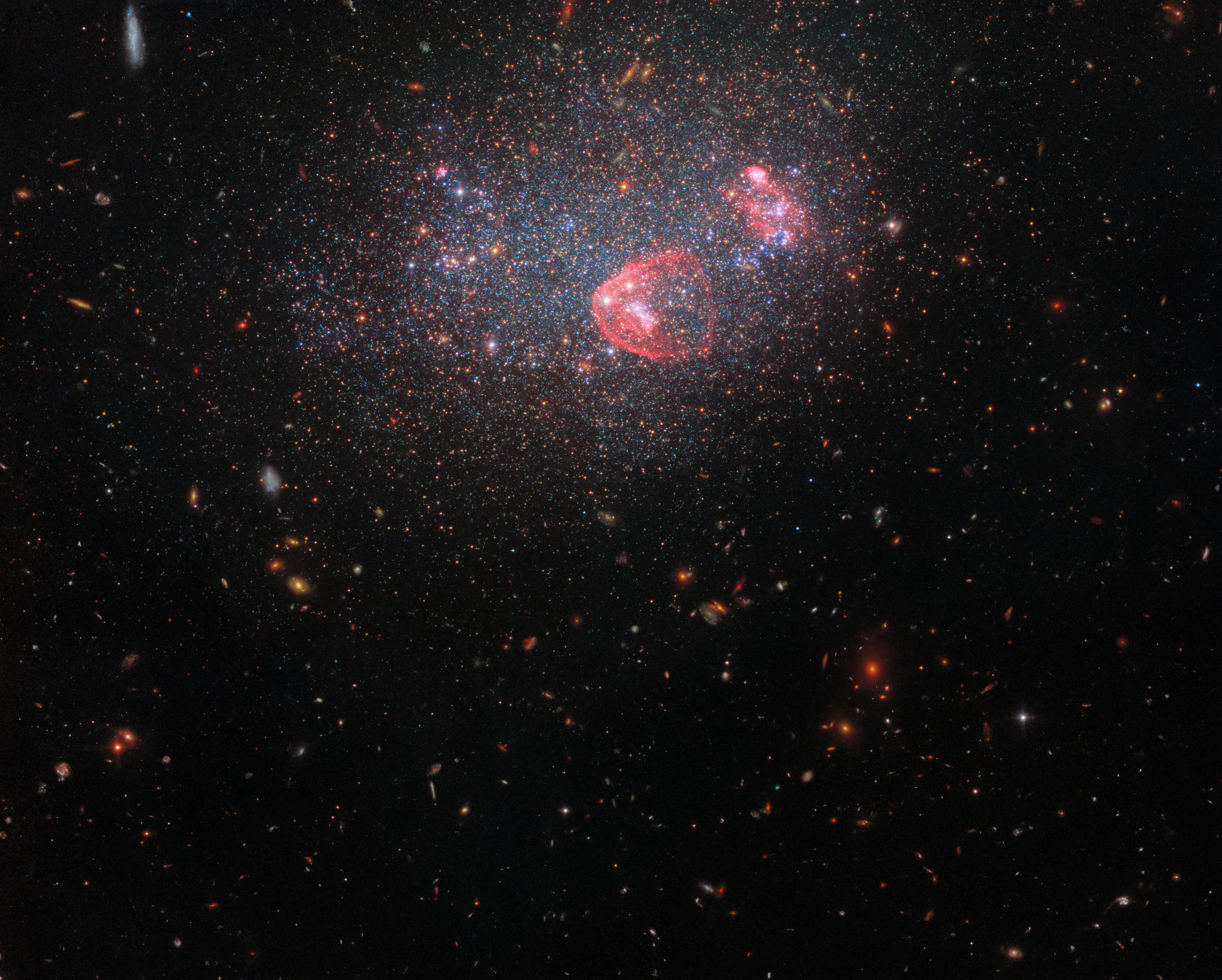 Dwarf irregular galaxy UGC 8091-Credit: ESA/Hubble, NASA Y. Choi (NOIRLab), K. Gilbert (Space Telescope Science Institute), J. Dalcanton (Flatiron Institute and University of Washington 