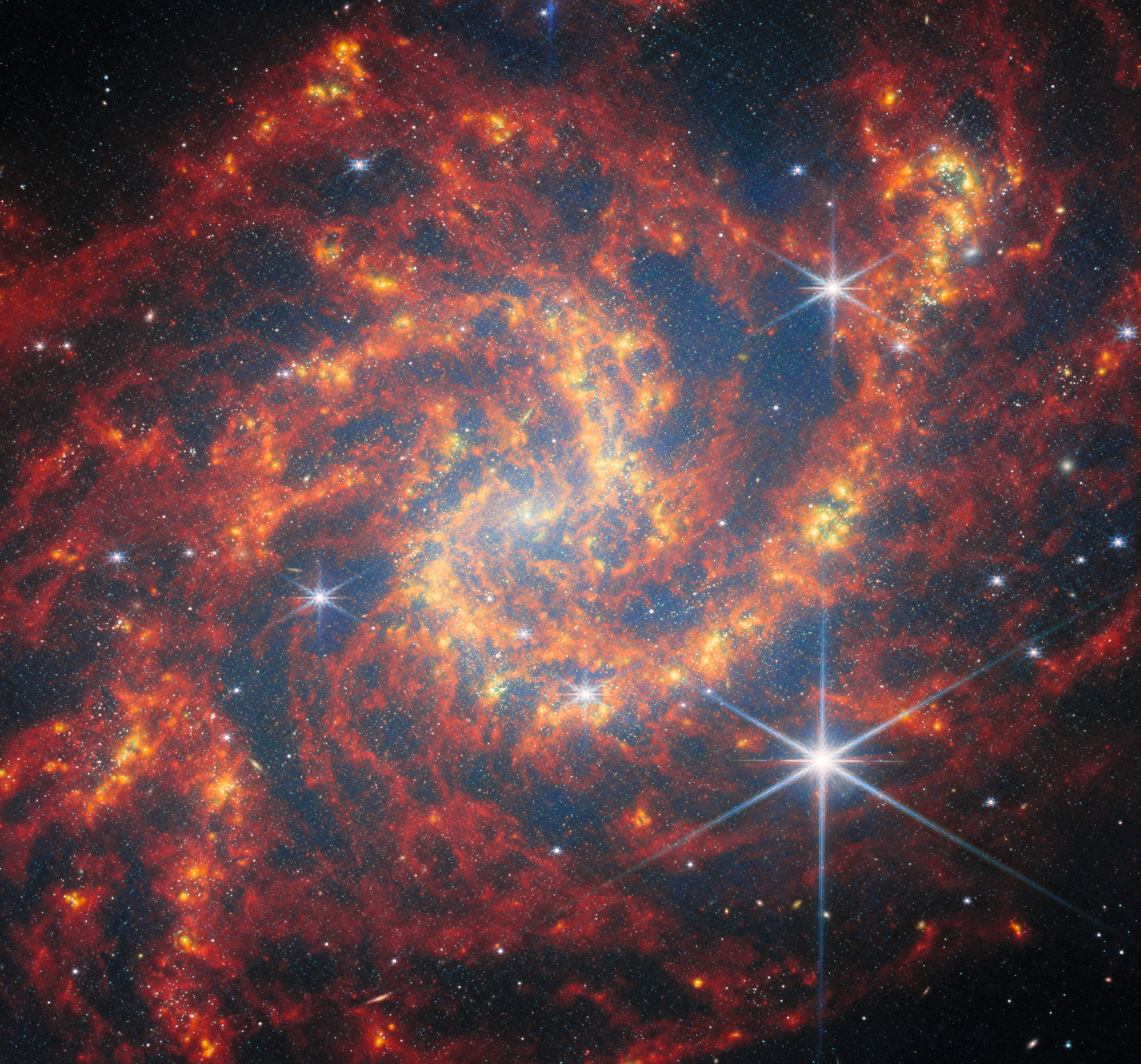 Webb visits a star-forming spiral - Credit: ESA/Webb, NASA & CSA, A. Leroy
