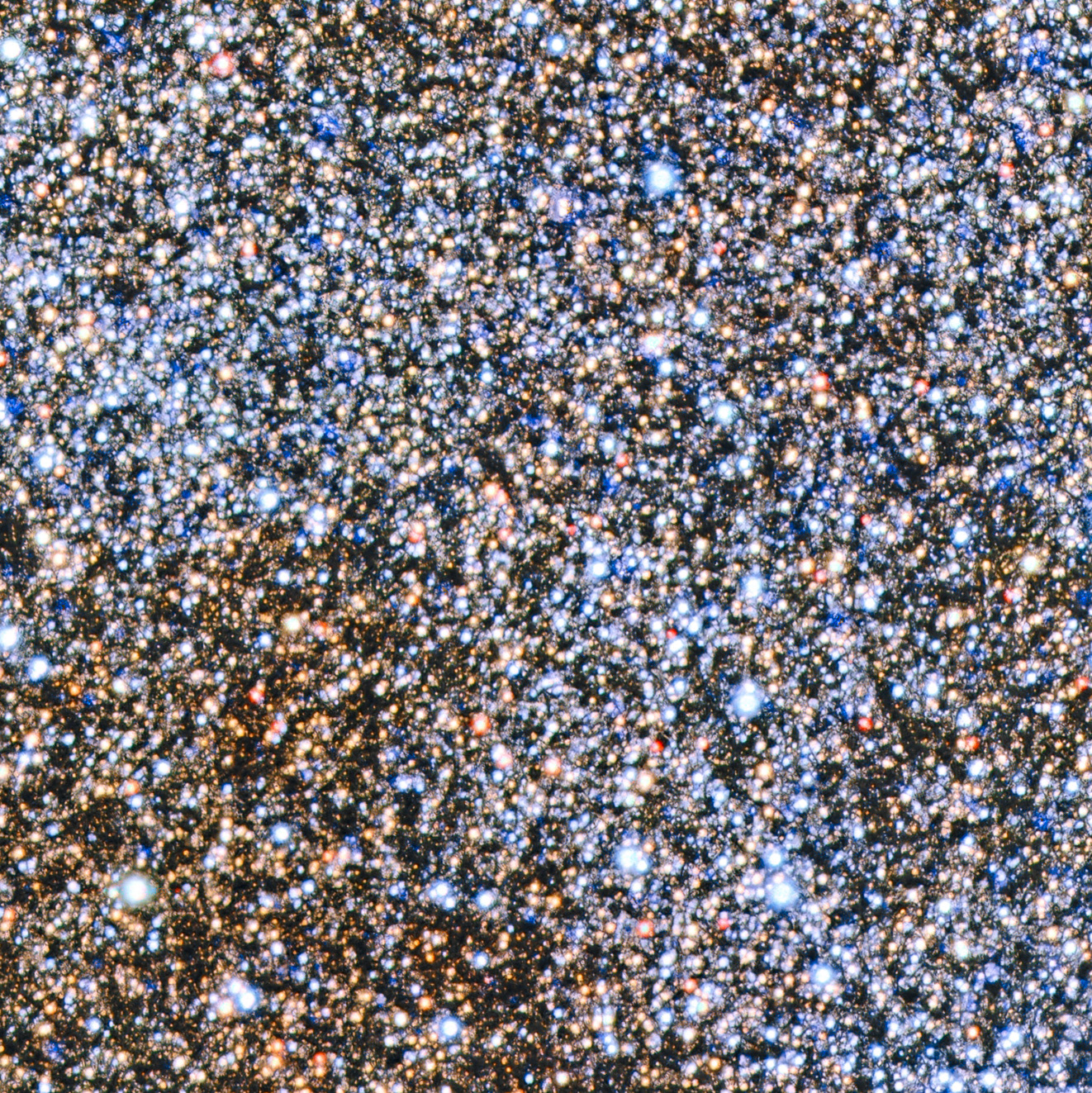  Small Part of DECam image of the bulge of the Milky Way. Credit: CTIO/NOIRLab/DOE/NSF/AURA  Acknowledgment:  Image processing: W. Clarkson (UM-Dearborn), C. Johnson (STScI), and M. Rich (UCLA), Travis Rector (University of Alaska Anchorage), Mahdi Zamani & Davide de Martin.