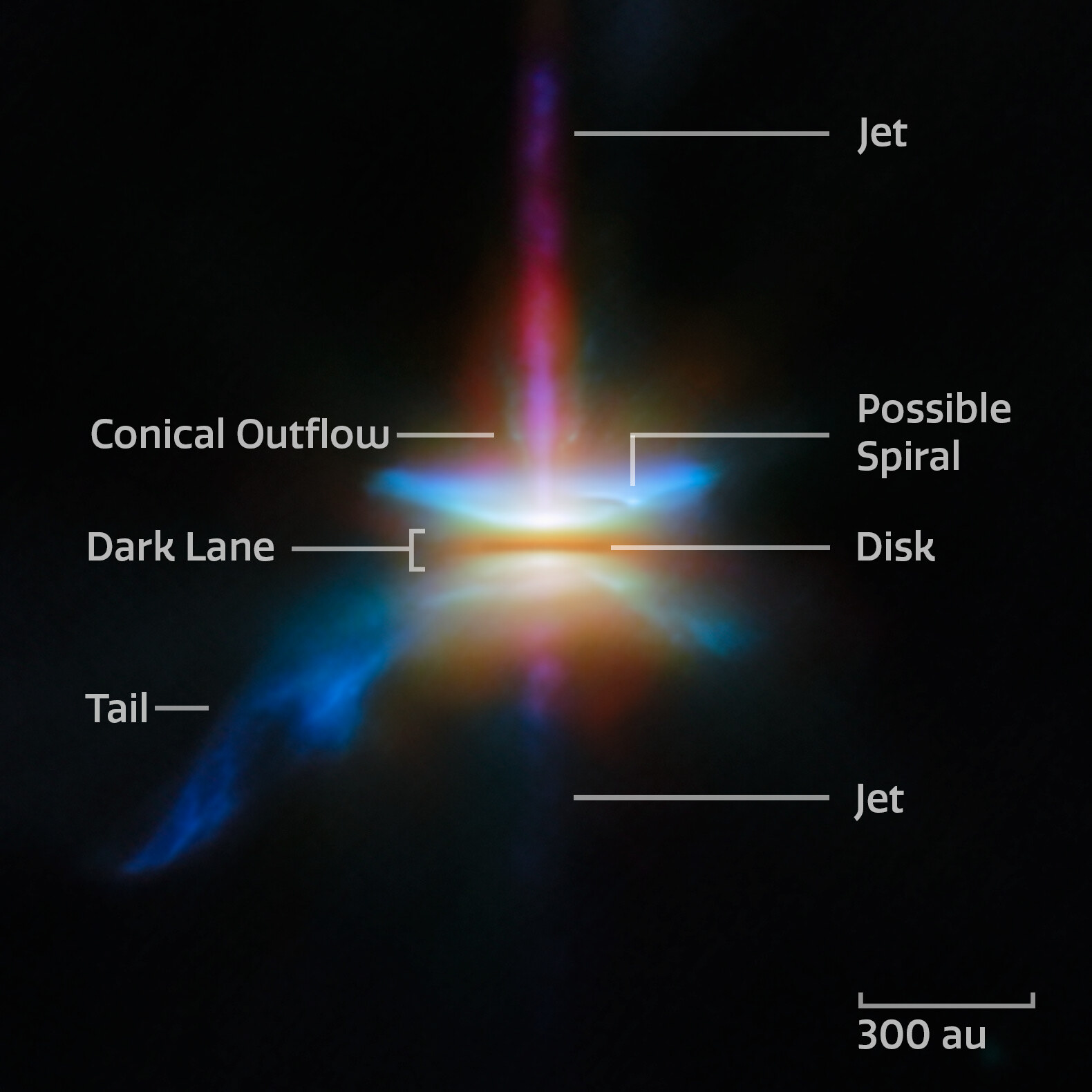 Webb spies a multifaceted disc - Credit: ESA/Webb, NASA & CSA, Tazaki et al.