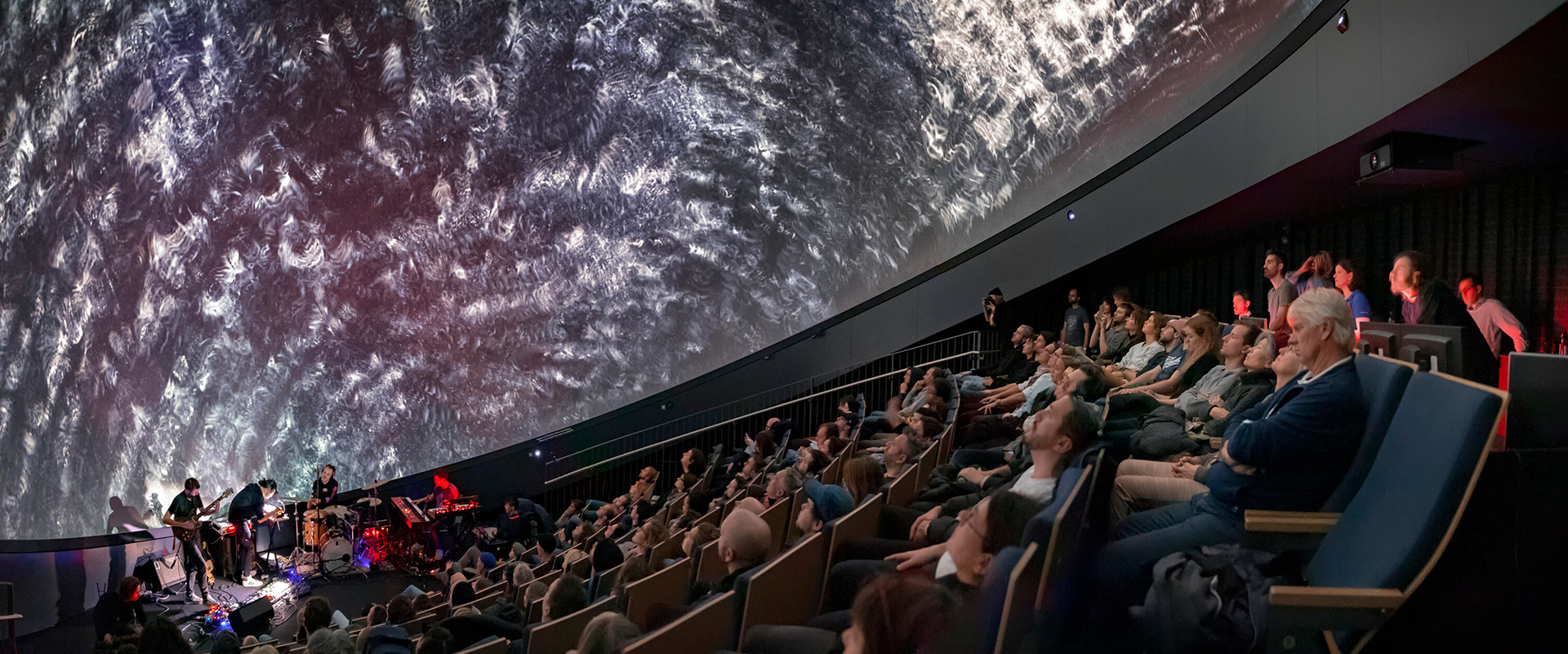 Ark Noir concert in ESO Supernova planetarium 